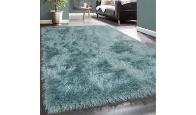 Paco Home Hochflor-Teppich »Glamour 300«, rechteckig, 70 mm Höhe, Uni Farben, mit... kaufen