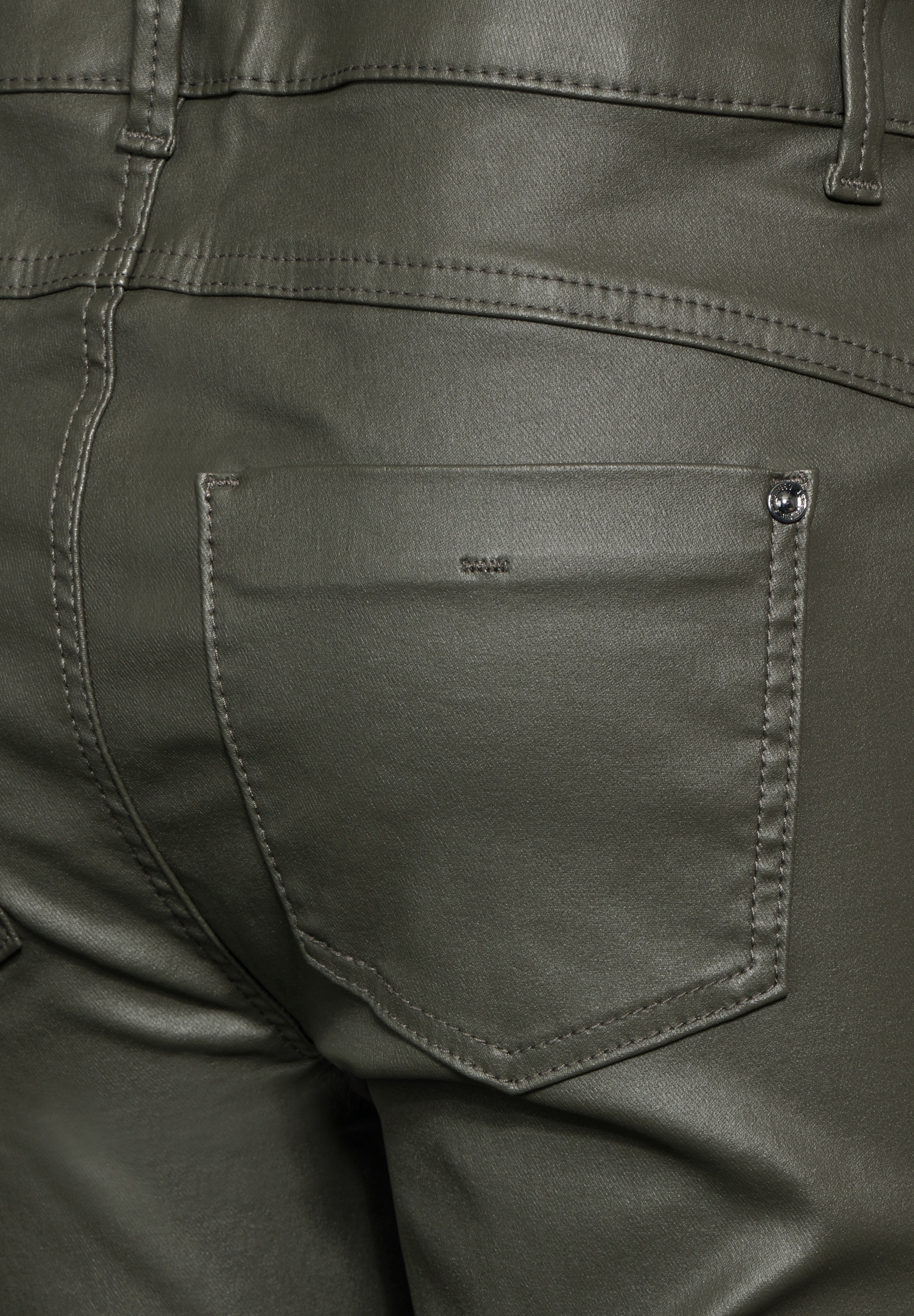 STREET ONE Lederimitathose, High Waist