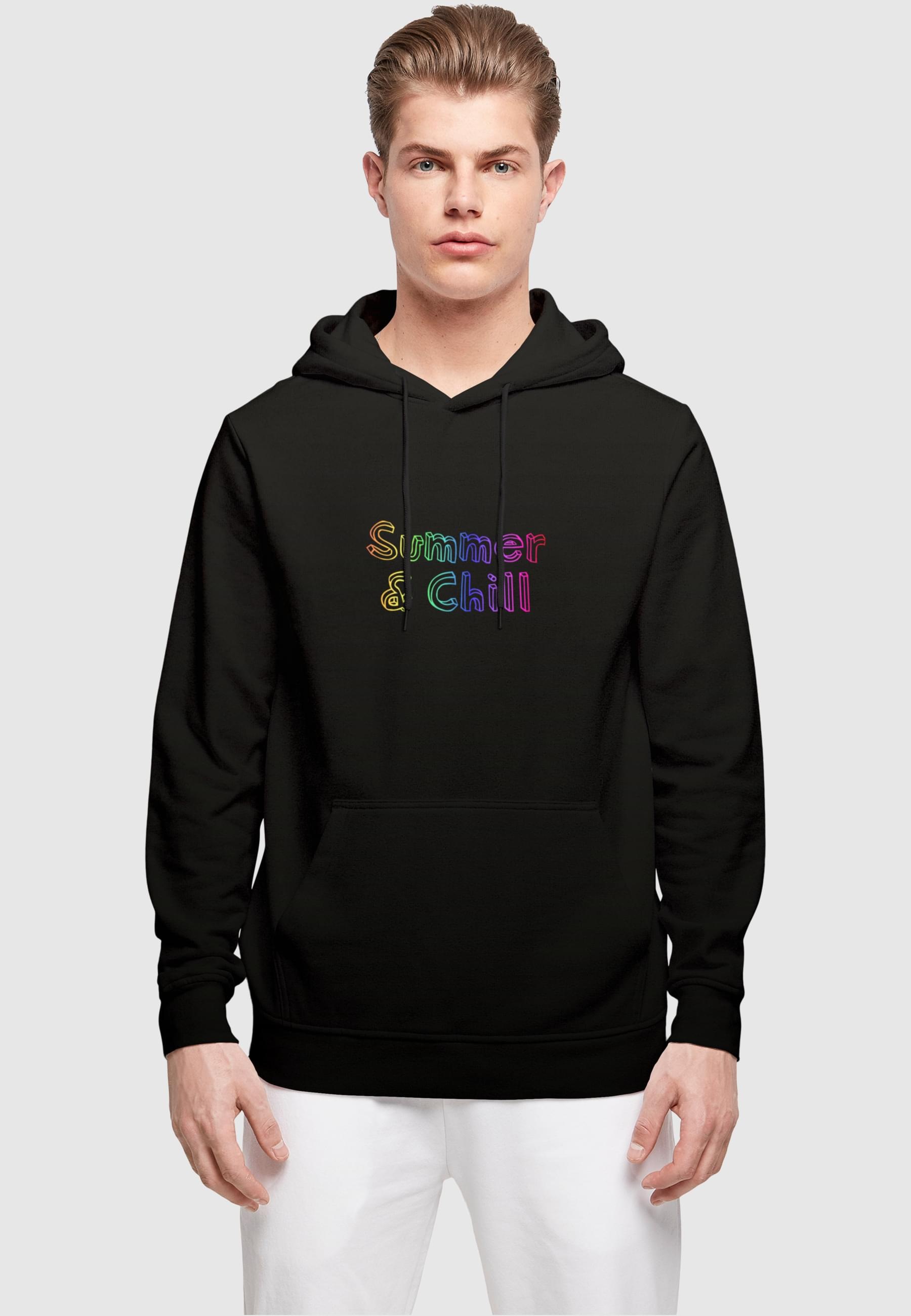 Merchcode Kapuzensweatshirt »Merchcode Herren Summer And Chill Rainbow Basic Hoody«, (1 tlg.)