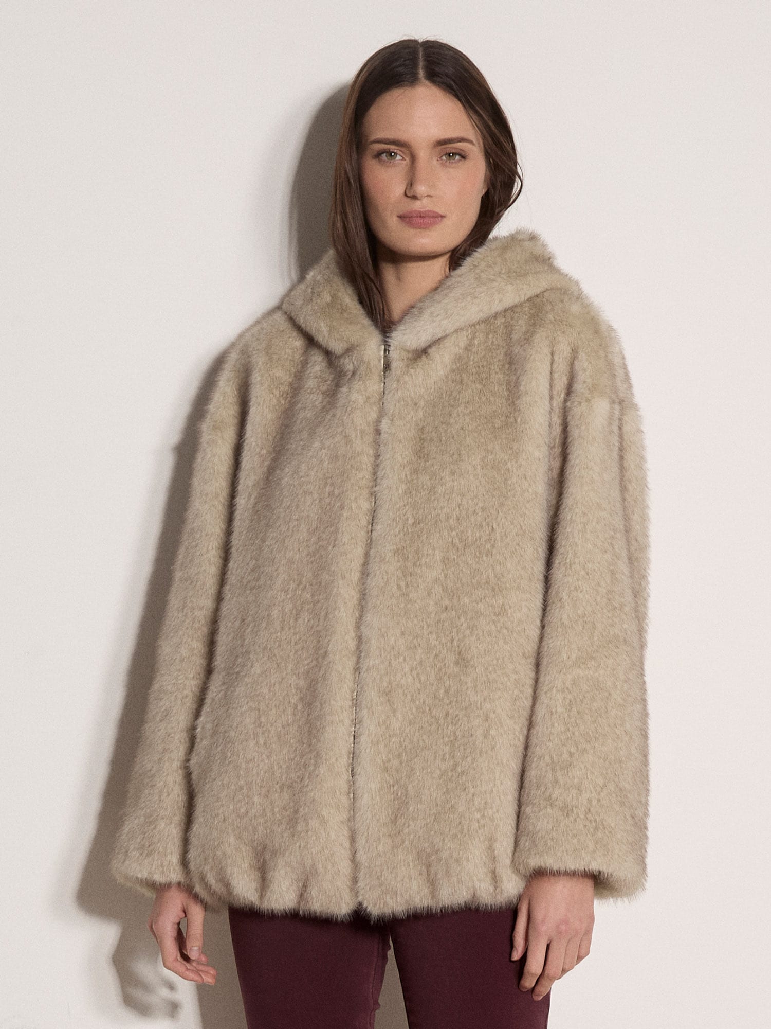 Apricot Kurzjacke »Weiche Kunstfelljacke« mit Kapuze