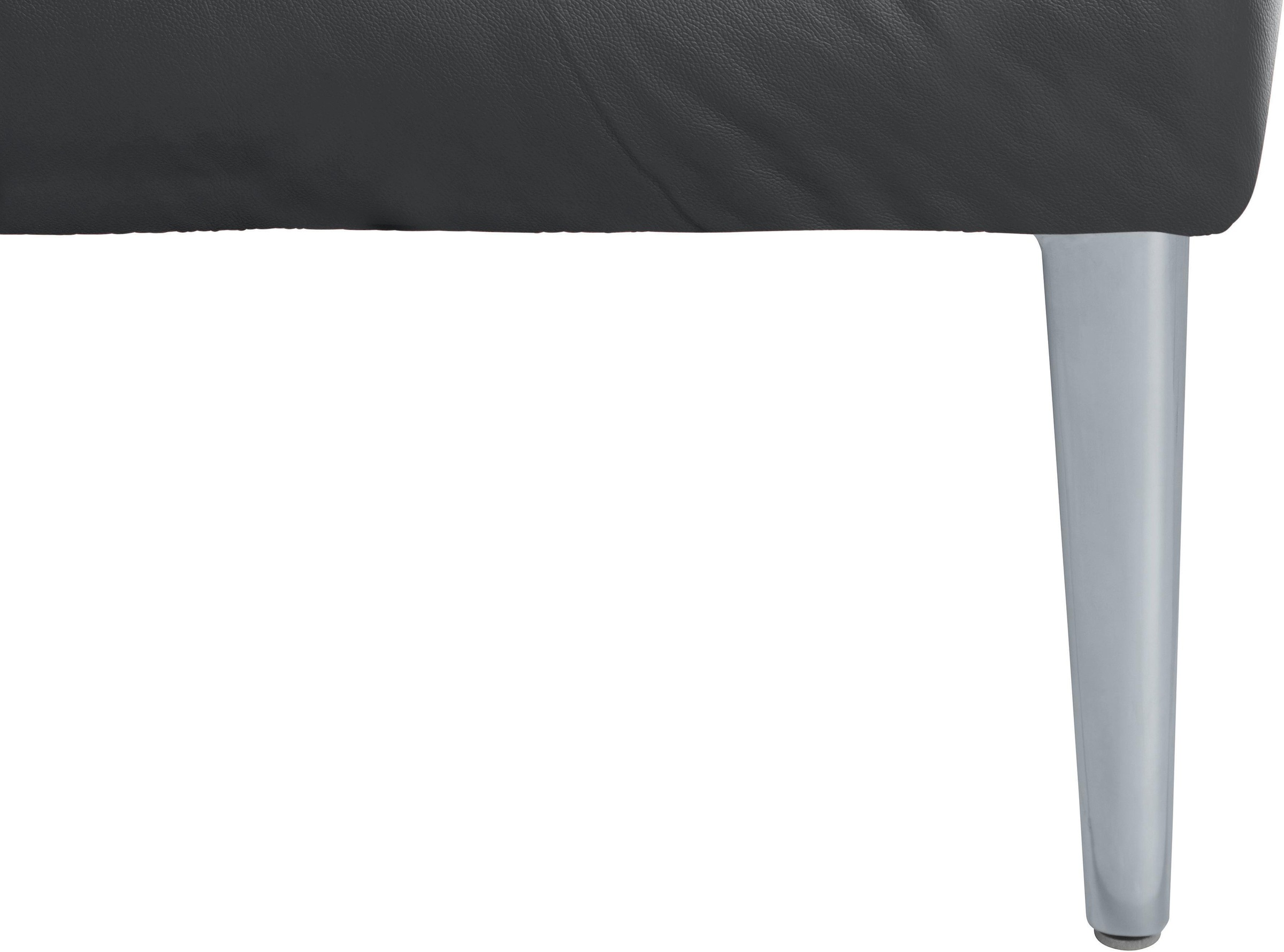 W.SCHILLIG Ecksofa »enjoy&MORE, Designsofa, elegant und bequem, L-Form«, mit Sitztiefenverstellung, Füße silber matt, Breite 310 cm