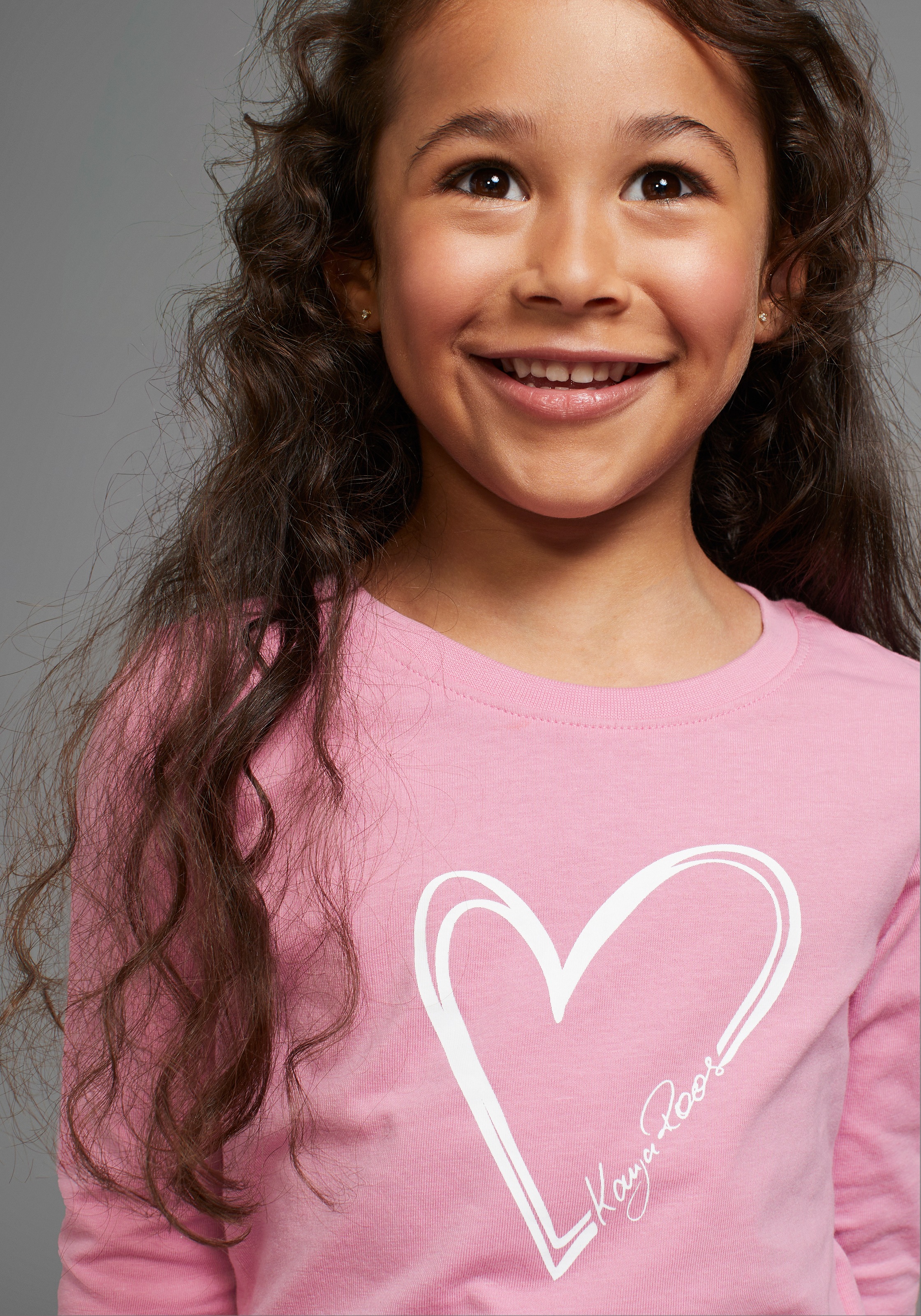 Thumbnail - KangaROOS Langarmshirt "für kleine Mädchen", süßer Logo-Druck