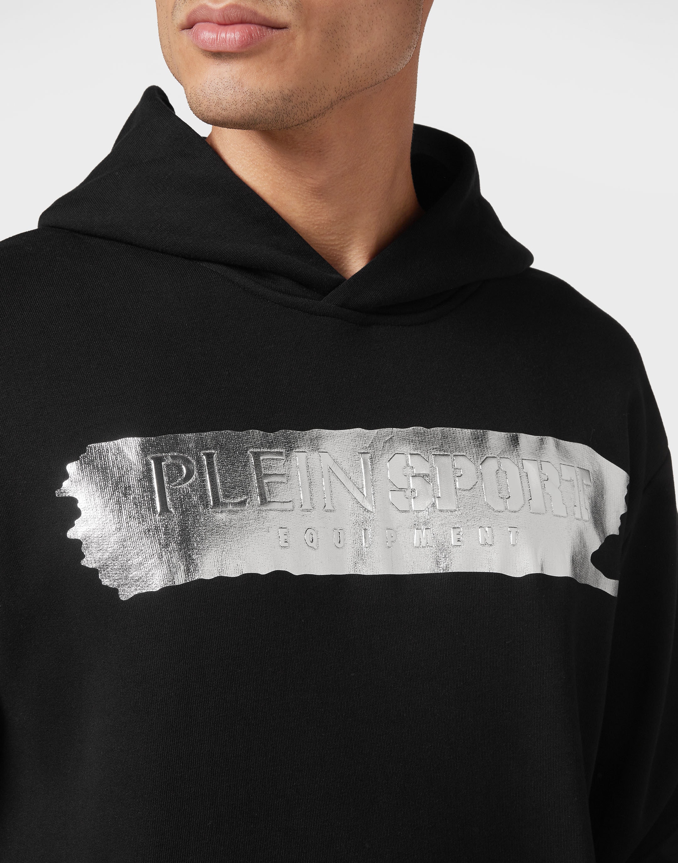 PLEIN SPORT Sweatshirt »Hoodie Sweatshirt Silver Brush«