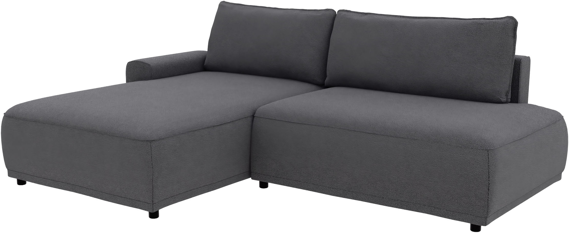 Thumbnail - TRENDMANUFAKTUR Ecksofa "Fordon II, Schlafsofa mit Bettkasten, Couch in L-Form, Breite 250 cm" in Struktur fein LEO, hau...