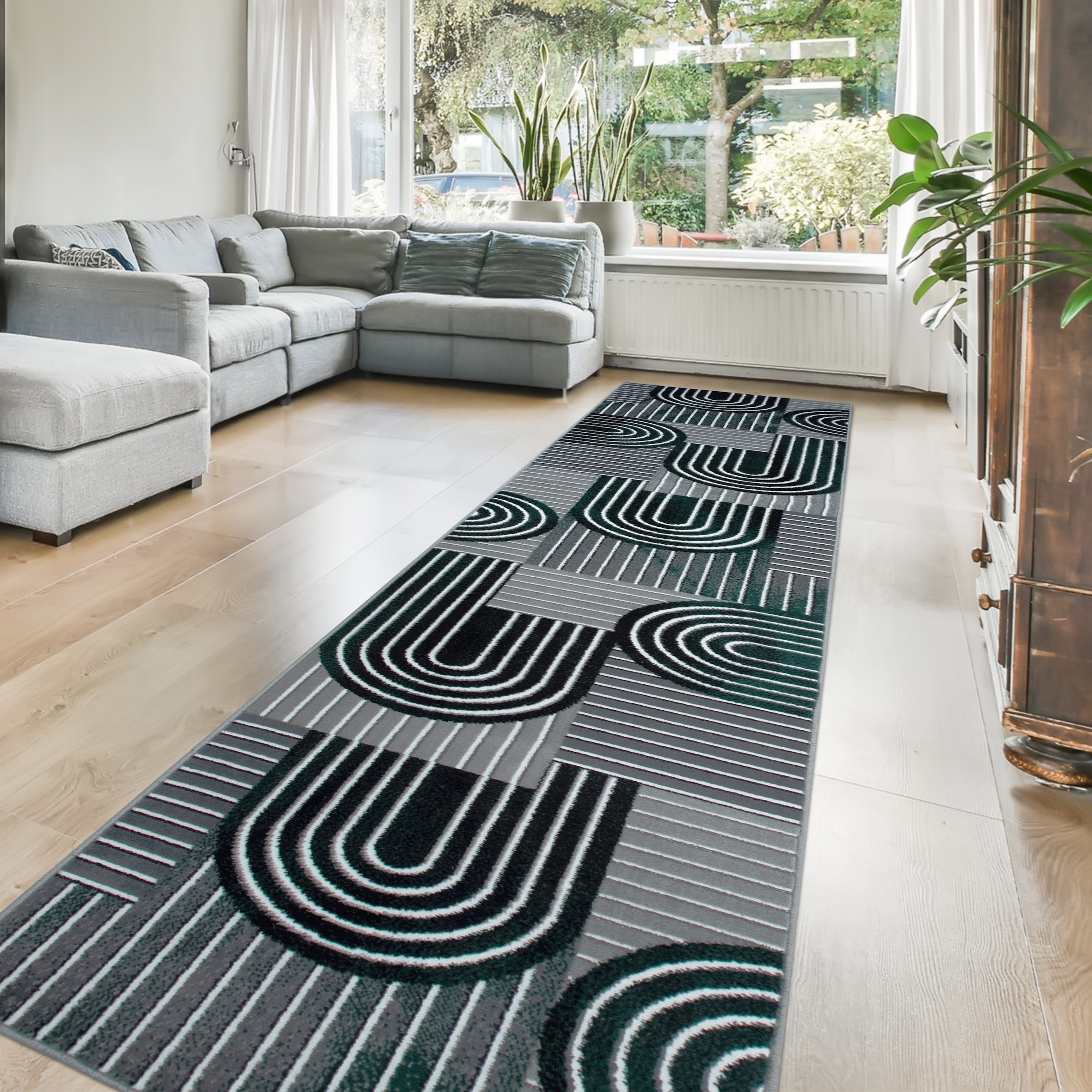 OTTO home Teppich "Lysandra" rechteckig 8 mm Höhe 3D-Effekt, softer Kurzflor, pflegeleicht, leichter Glanz, Scandi-Look