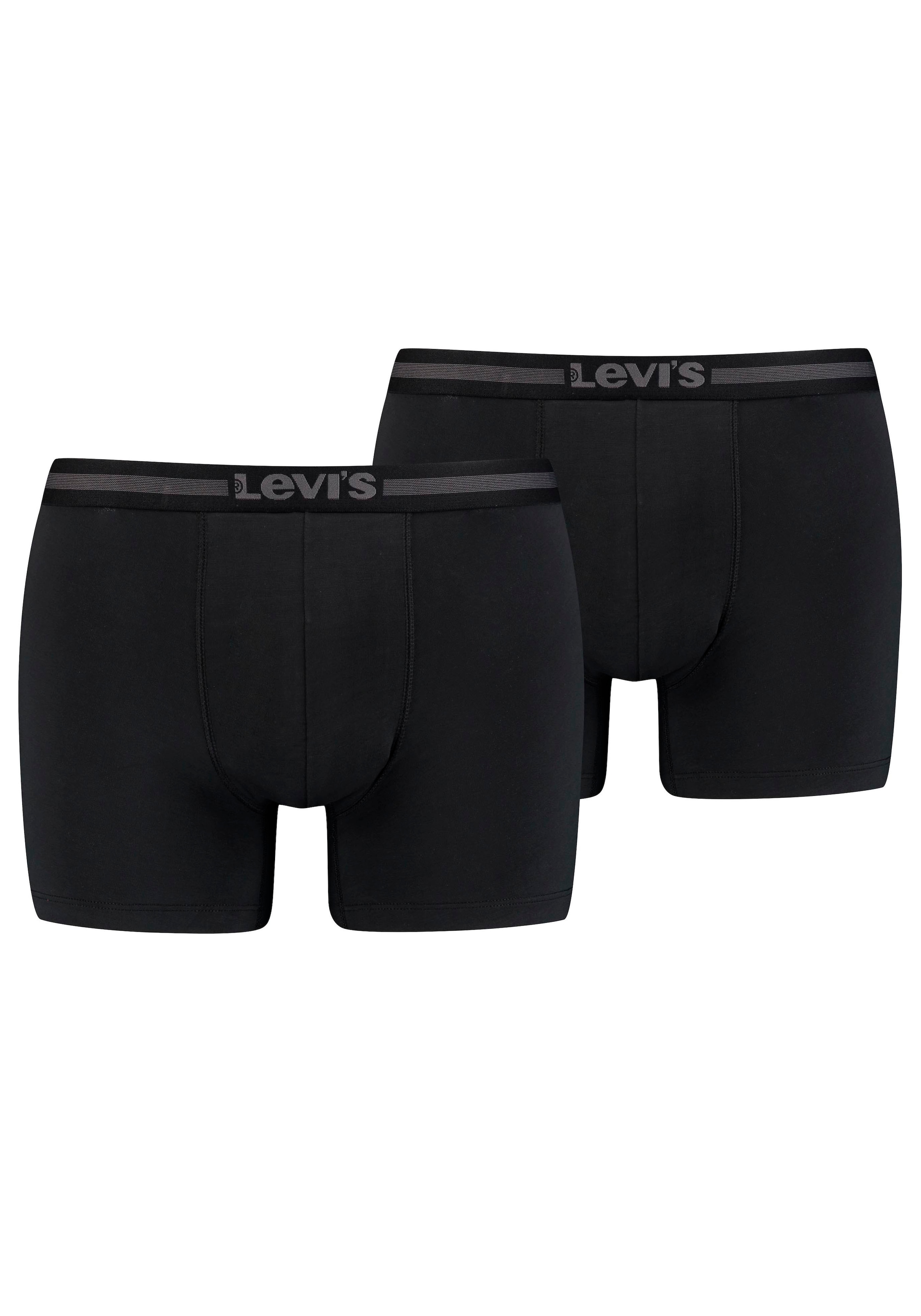 Levis Boxershorts, (Packung, 2 St., 2er-Pack), mit breitem Logobund