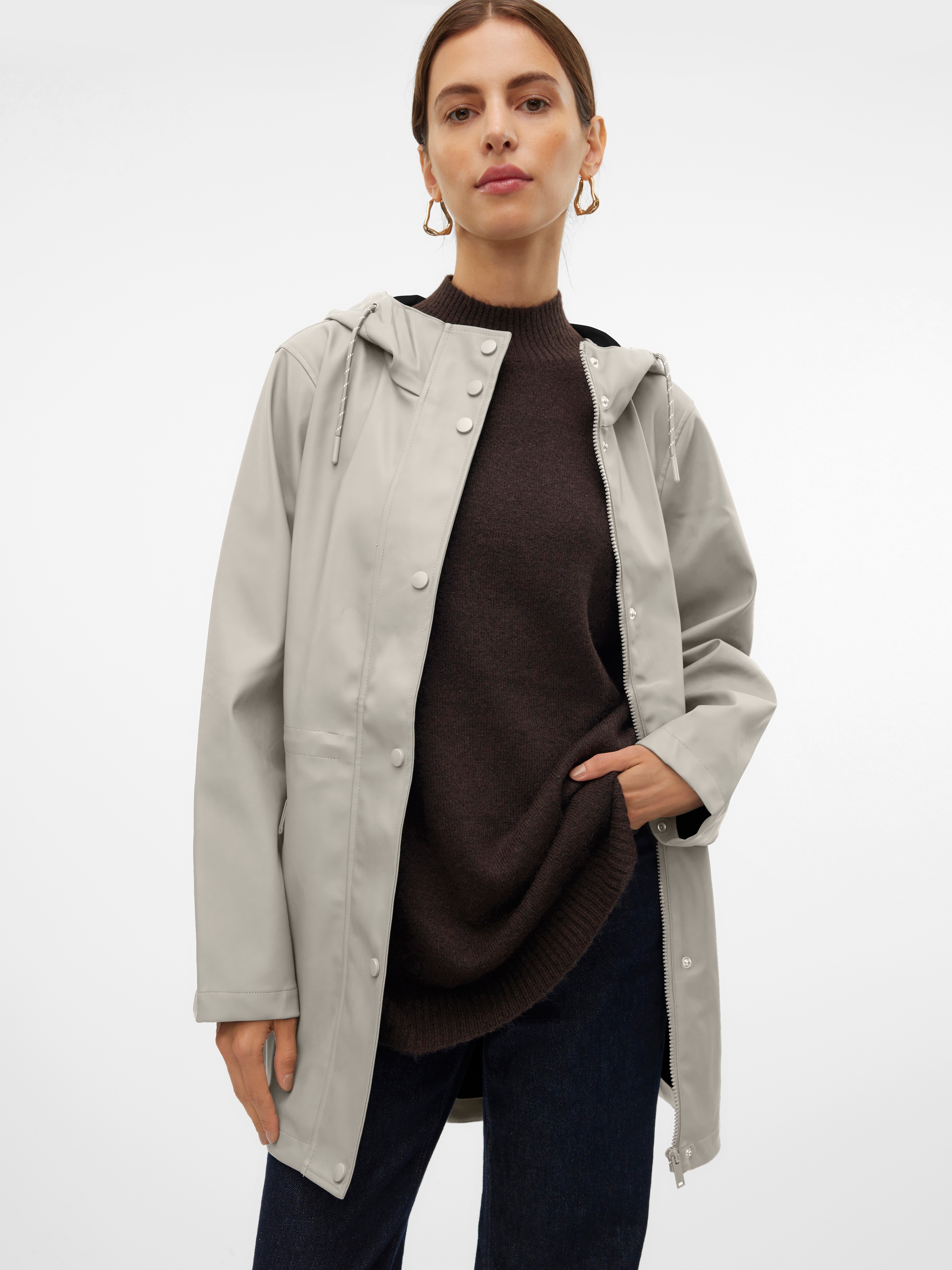 Vero Moda Regenjacke "VMMALOU COATED JACKET" mit Kapuze günstig online kaufen