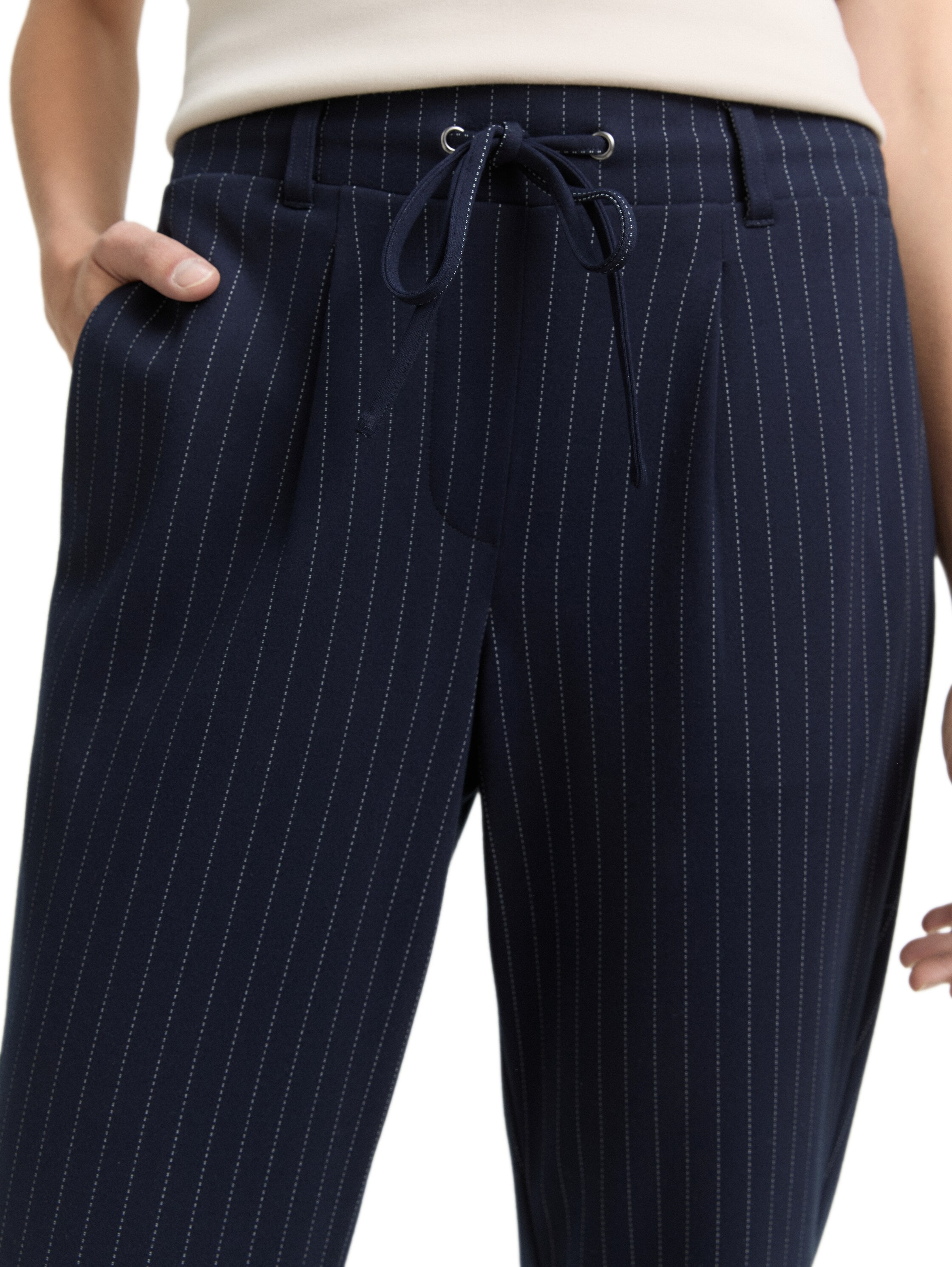 TOM TAILOR Stoffhose, mit Nadelstreifen