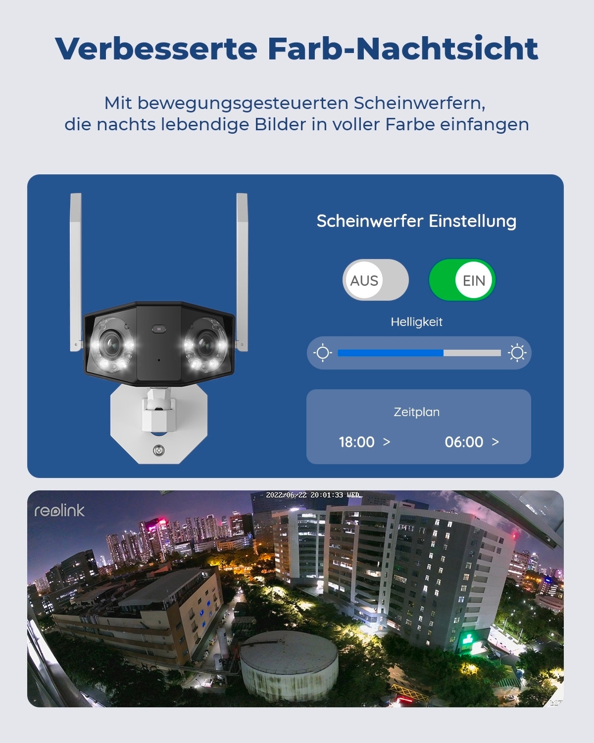 Überwachungskamera »Duo Series W730 WiFi-Outdoor«, Außenbereich