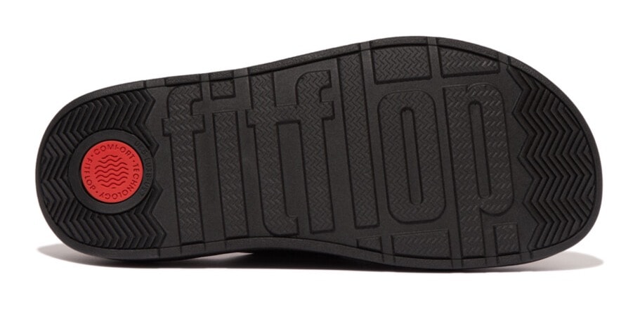 Fitflop Pantolette »GEN-FF«, Keilabsatz, Sommerschuh, Schlappen mit Microwobbleboard-Innensohle