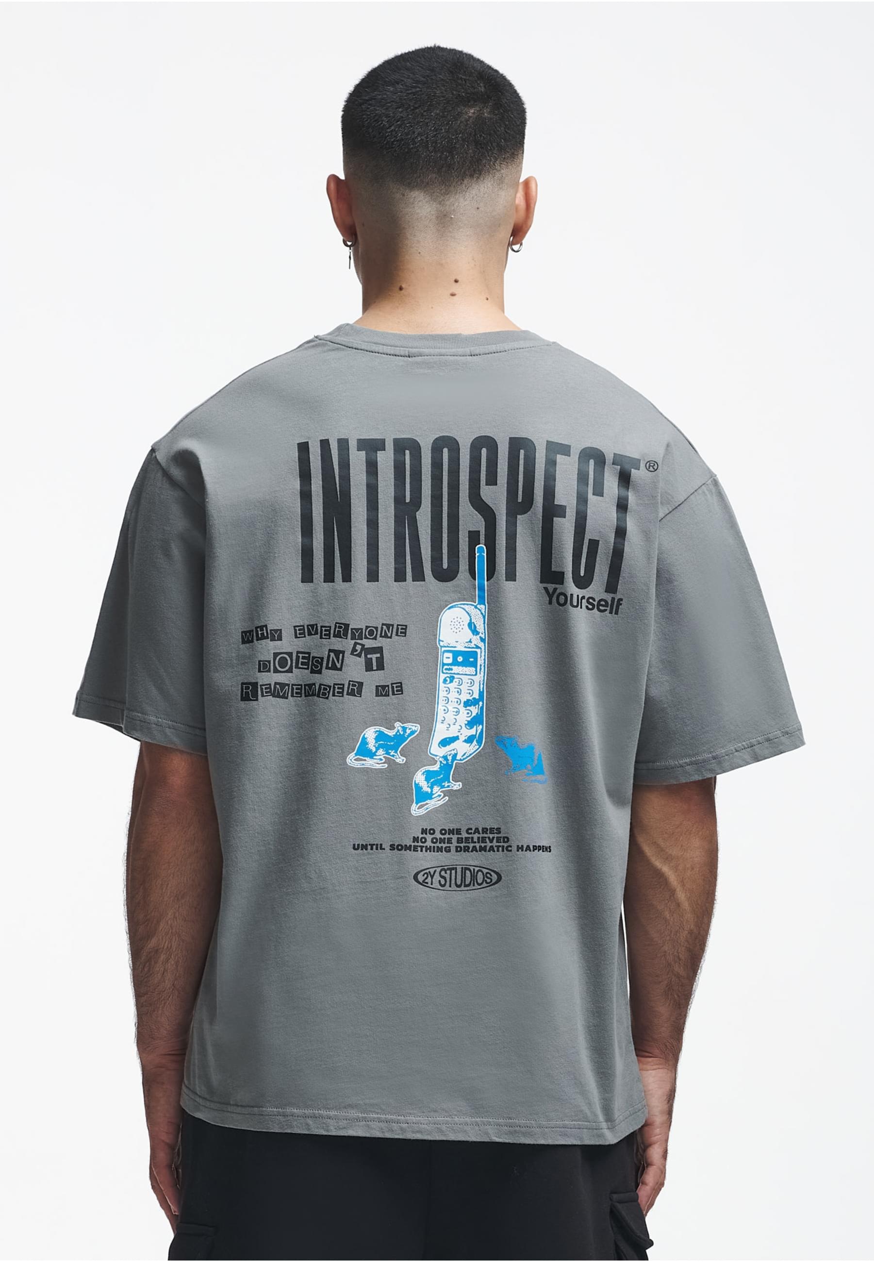 2Y Studios T-Shirt »2Y Studios Herren 2Y Introspect Oversize Tee«, (1 tlg.)