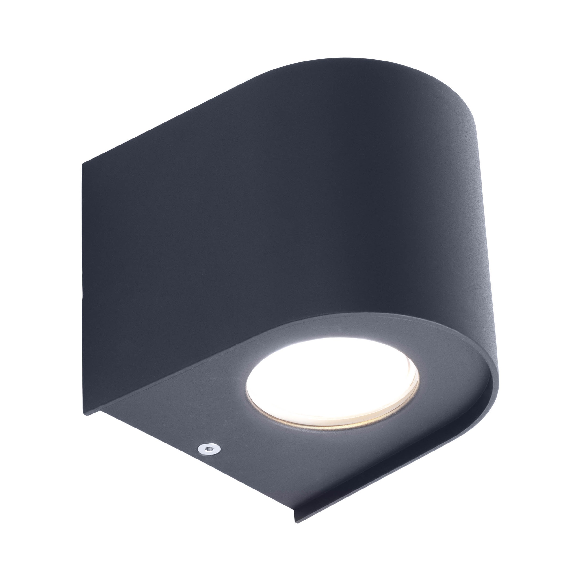 näve LED Außen-Wandleuchte »Alecto« LED-Modul 1 Stk. Warmweiß schwarz, LED warmweiß, Lichtaustritt nach oben und unten, H: 10cm