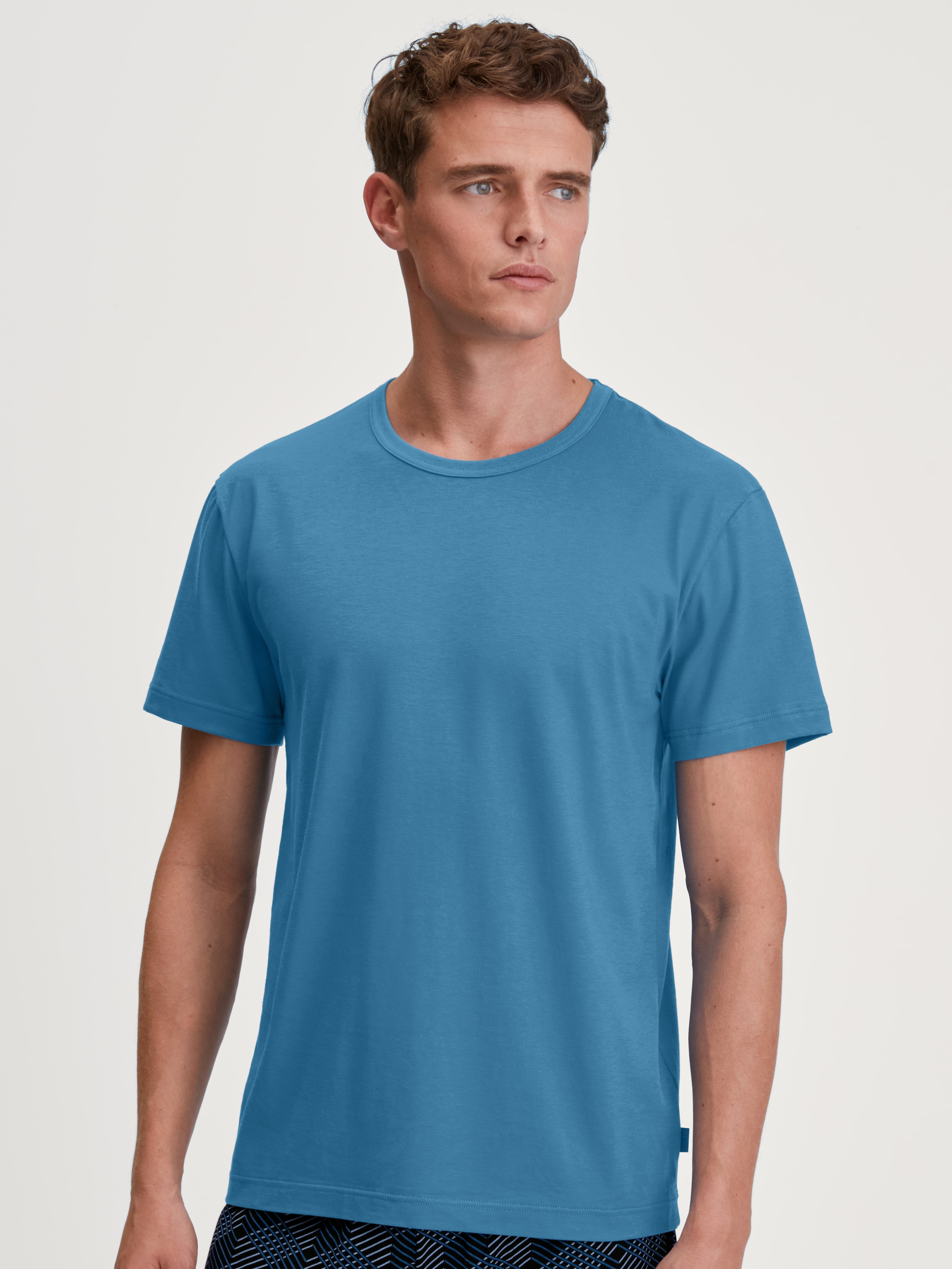 CALIDA T-Shirt "RMX Sleep Holiday" Baumwolle, basic, unifarben, bequem, Kur günstig online kaufen