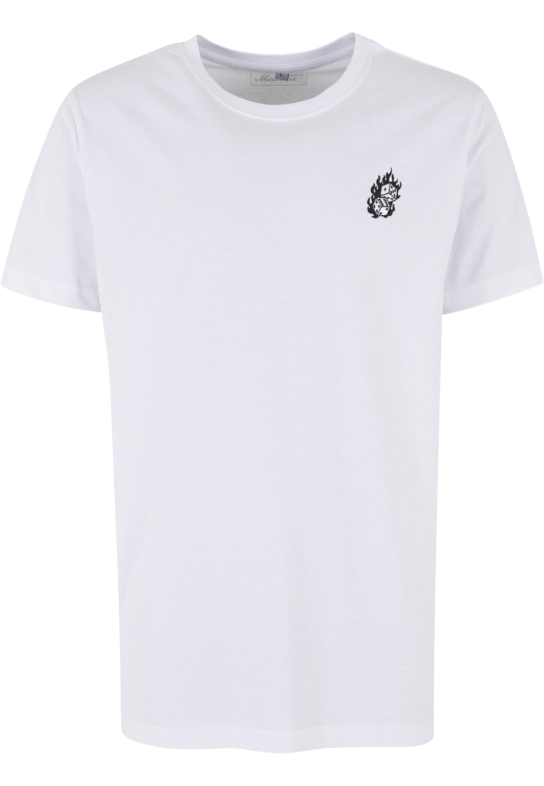 MisterTee T-Shirt "MisterTee Herren Dice Fire EMB Tee" 1 Stk. tlg. günstig online kaufen