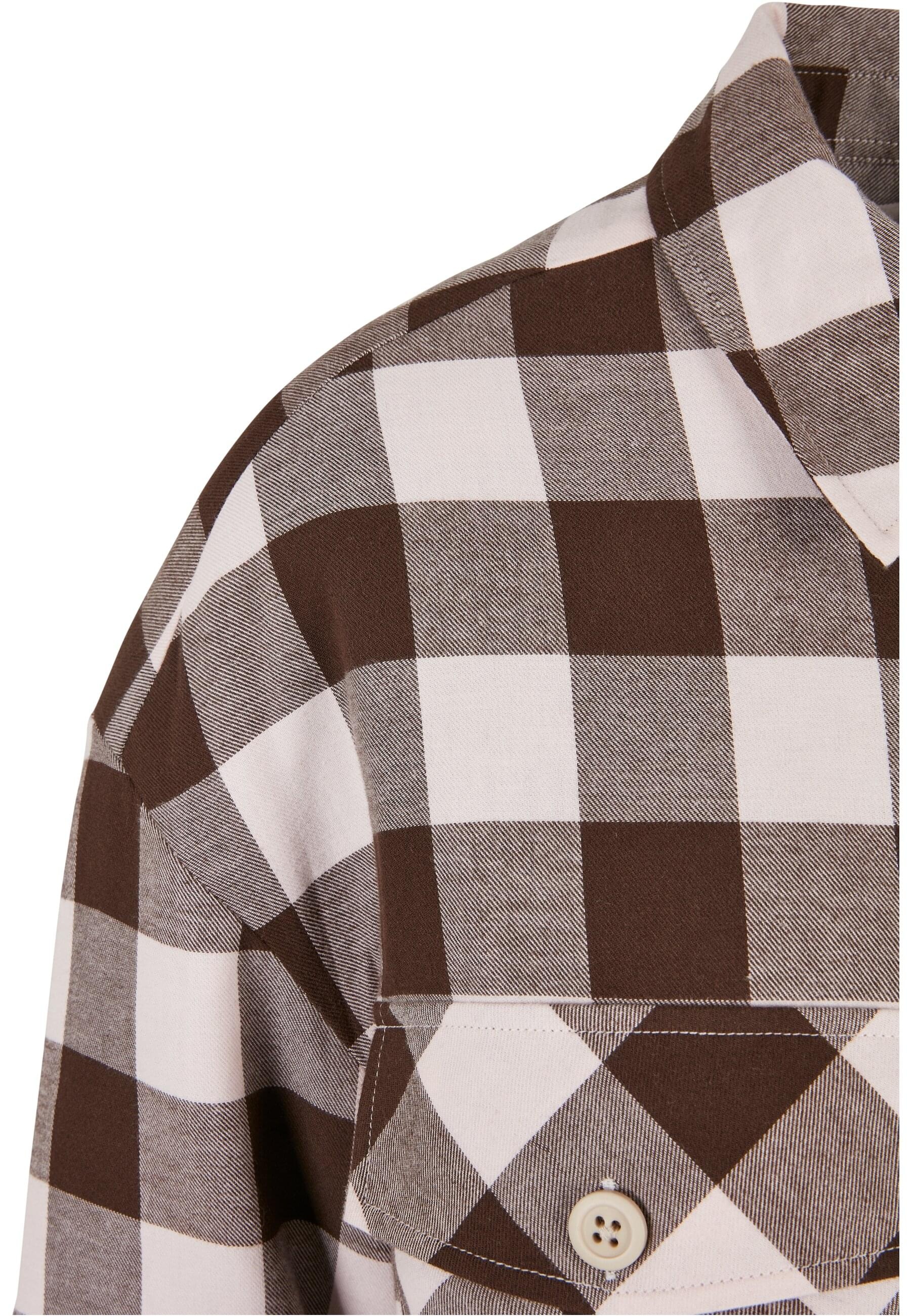 URBAN CLASSICS Allwetterjacke »Urban Classics Damen Ladies Flanell Padded Overshirt«, (1 St.), ohne Kapuze