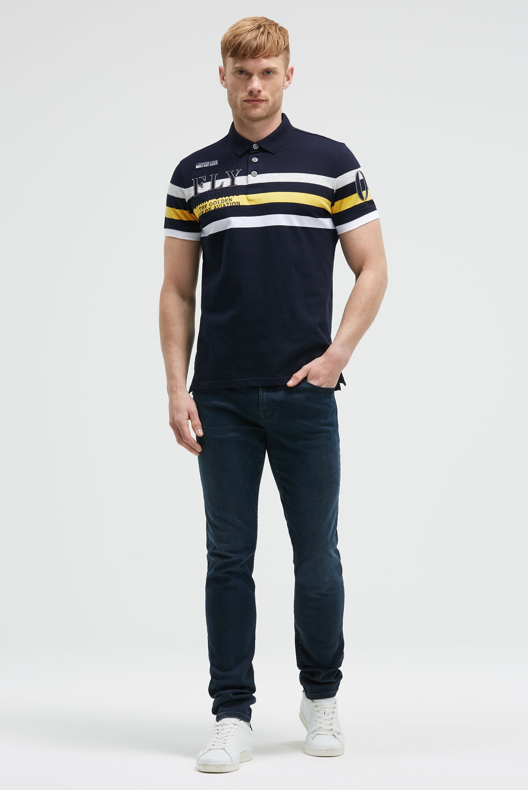 Thumbnail - CAMP DAVID Poloshirt mit Baumwolle