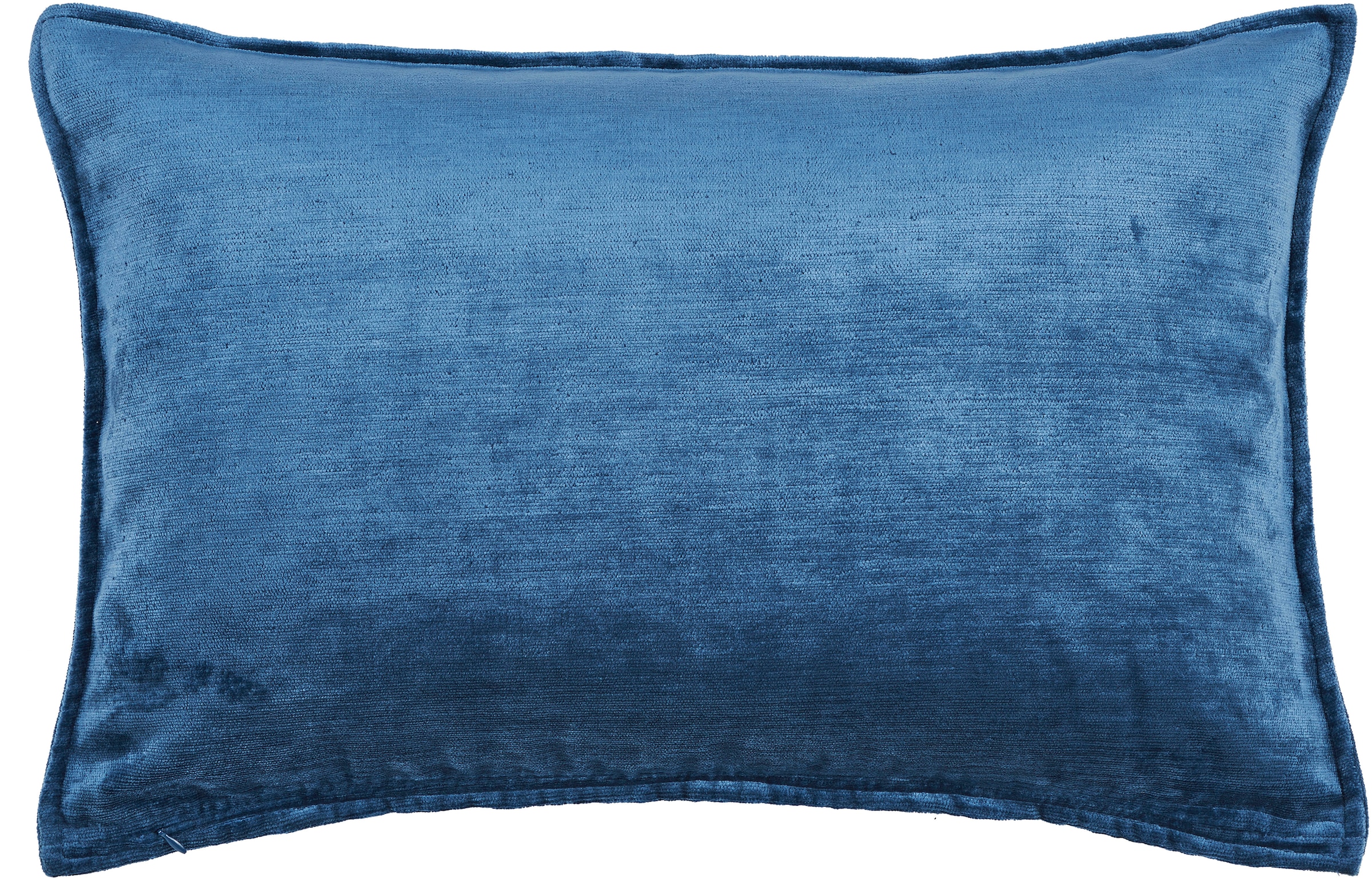 Kissenbezug DONE., B:40cm H:1cm L:60cm, blau, Polyester, Polyester, Kissenbezüge, "Fame", Hohe Lichtreflektion