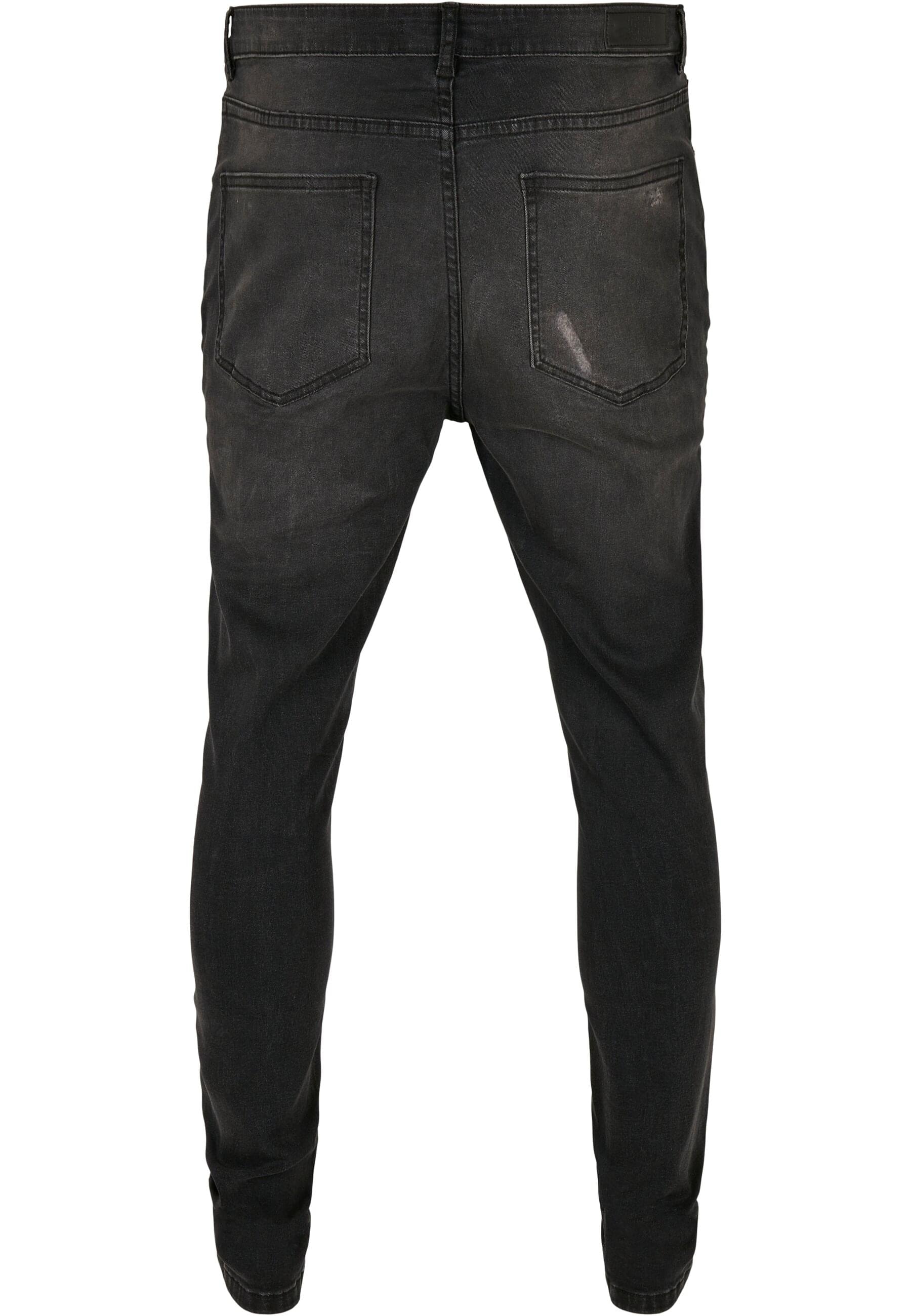 URBAN CLASSICS Bequeme Jeans »Urban Classics Herren Heavy Destroyed Slim Fit Jeans«, (1 tlg.)