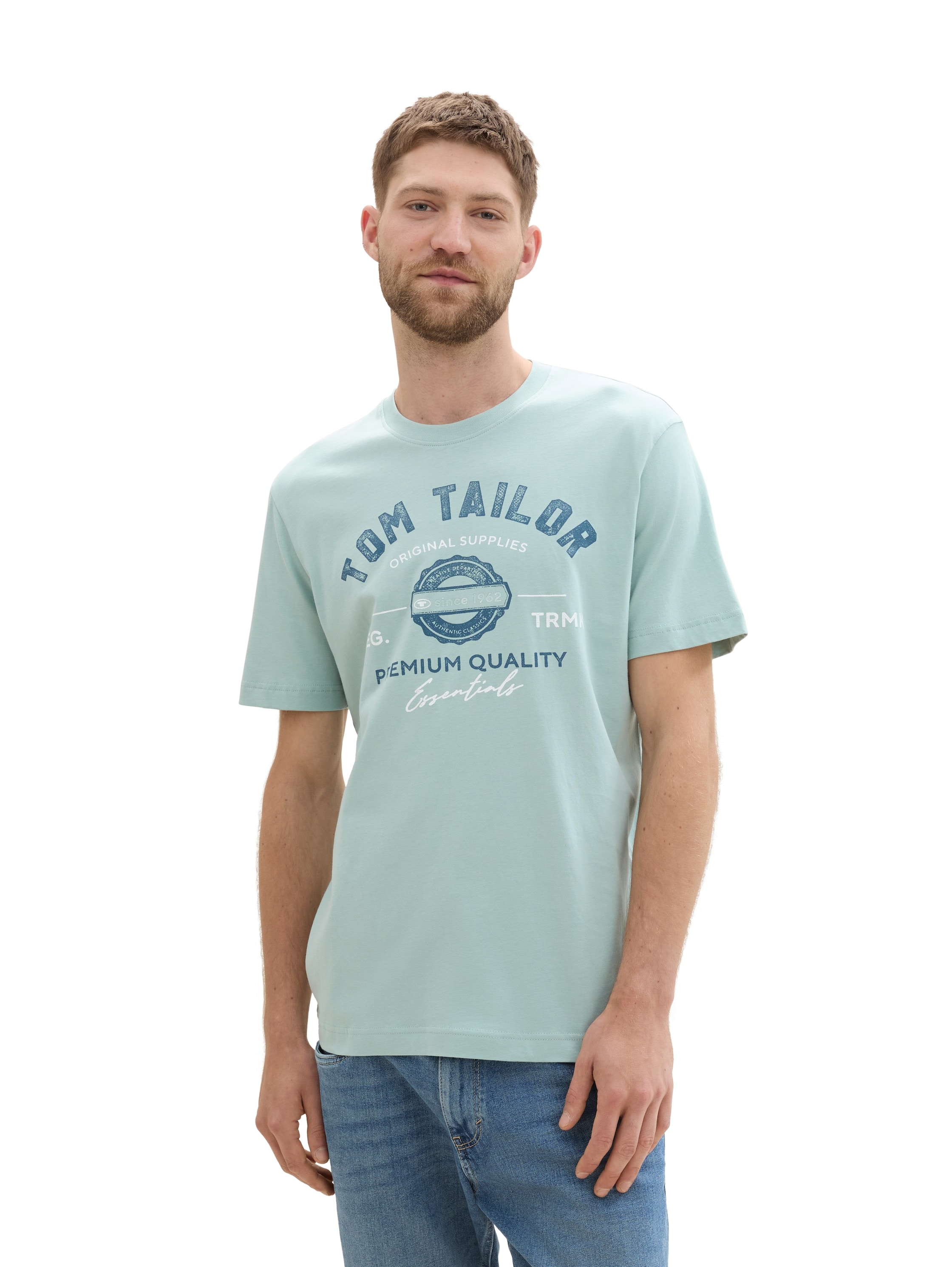 TOM TAILOR T-Shirt, mit großem Logofrontprint