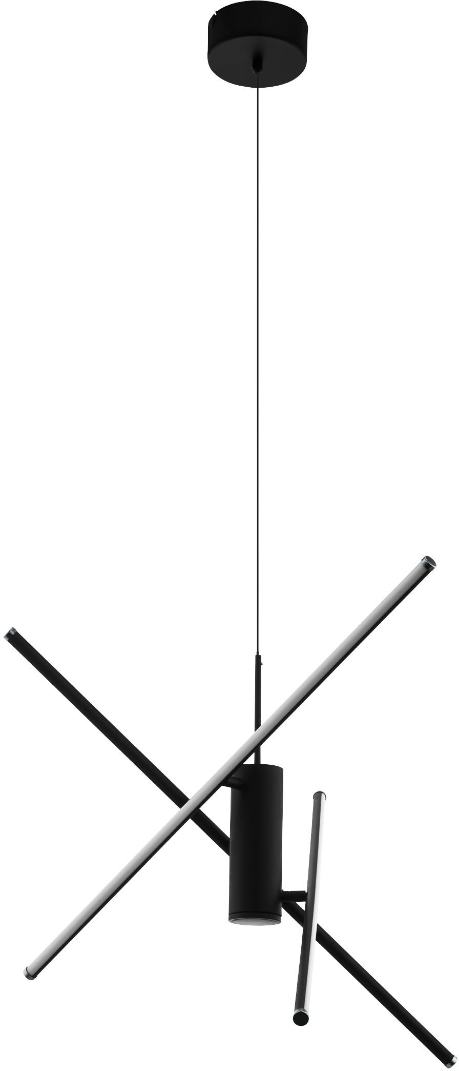 EGLO Hängeleuchte "SALITRE", Ø 73cm H: 120cm, 1 Stk., schwarz, Esszimmer, Leuchten, Hängeleuchte in schwarz aus Alu - 29W - Warmweiß