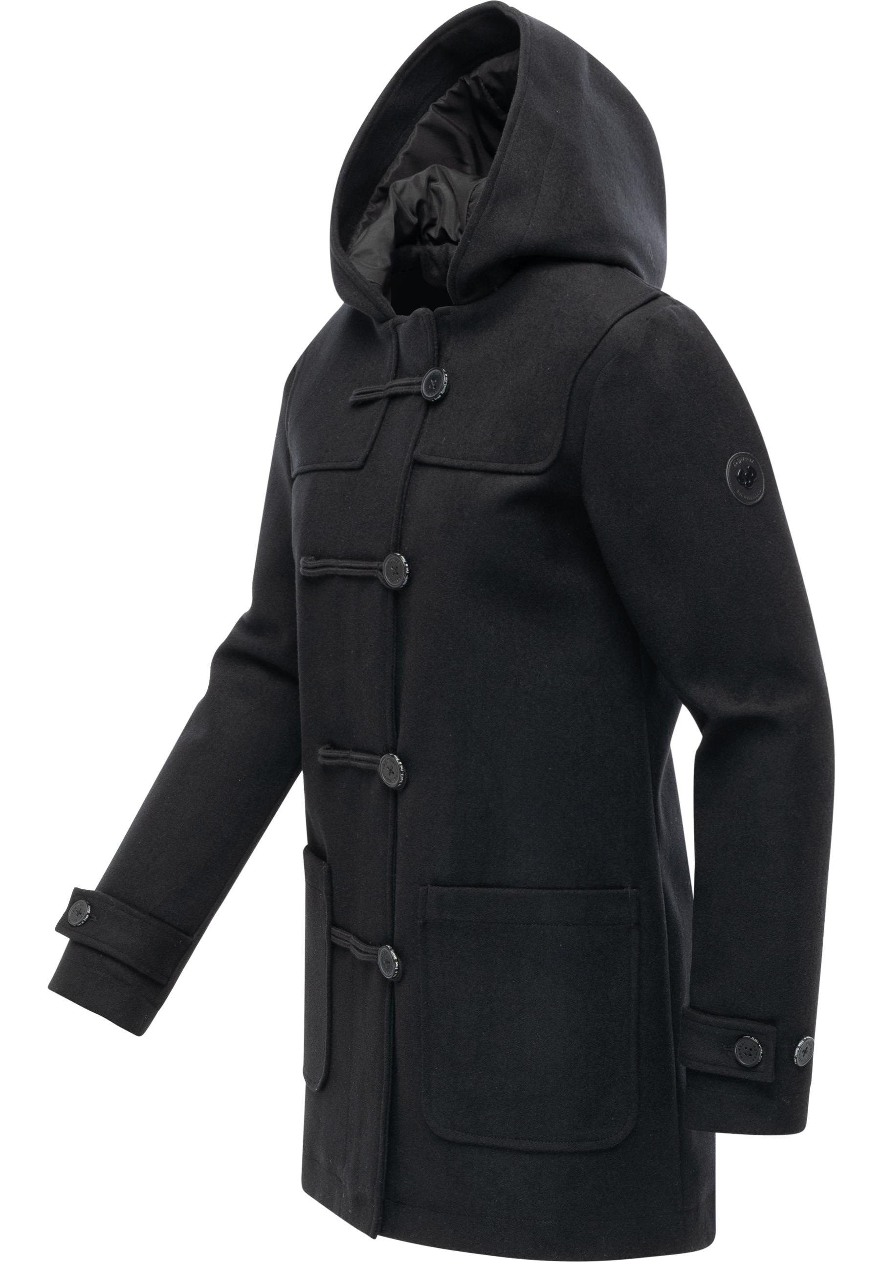 Ragwear Wintermantel »Duffina YOUMODO«, warmer Mantel mit Knopfleiste