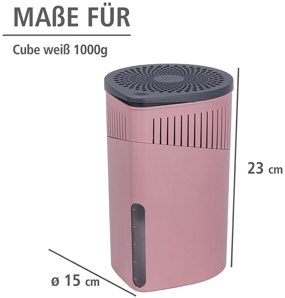 WENKO Luftentfeuchter »Modell Drop«, für 80 m³ Räume, Tank 1,6 l, mit 2 x 1000 g Entfeuchter-Blöcken
