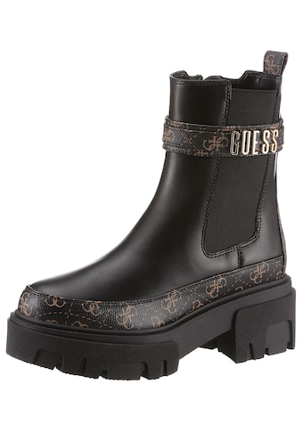 Chelseaboots »YELMA«, mit GUESS-Metall-LOGO