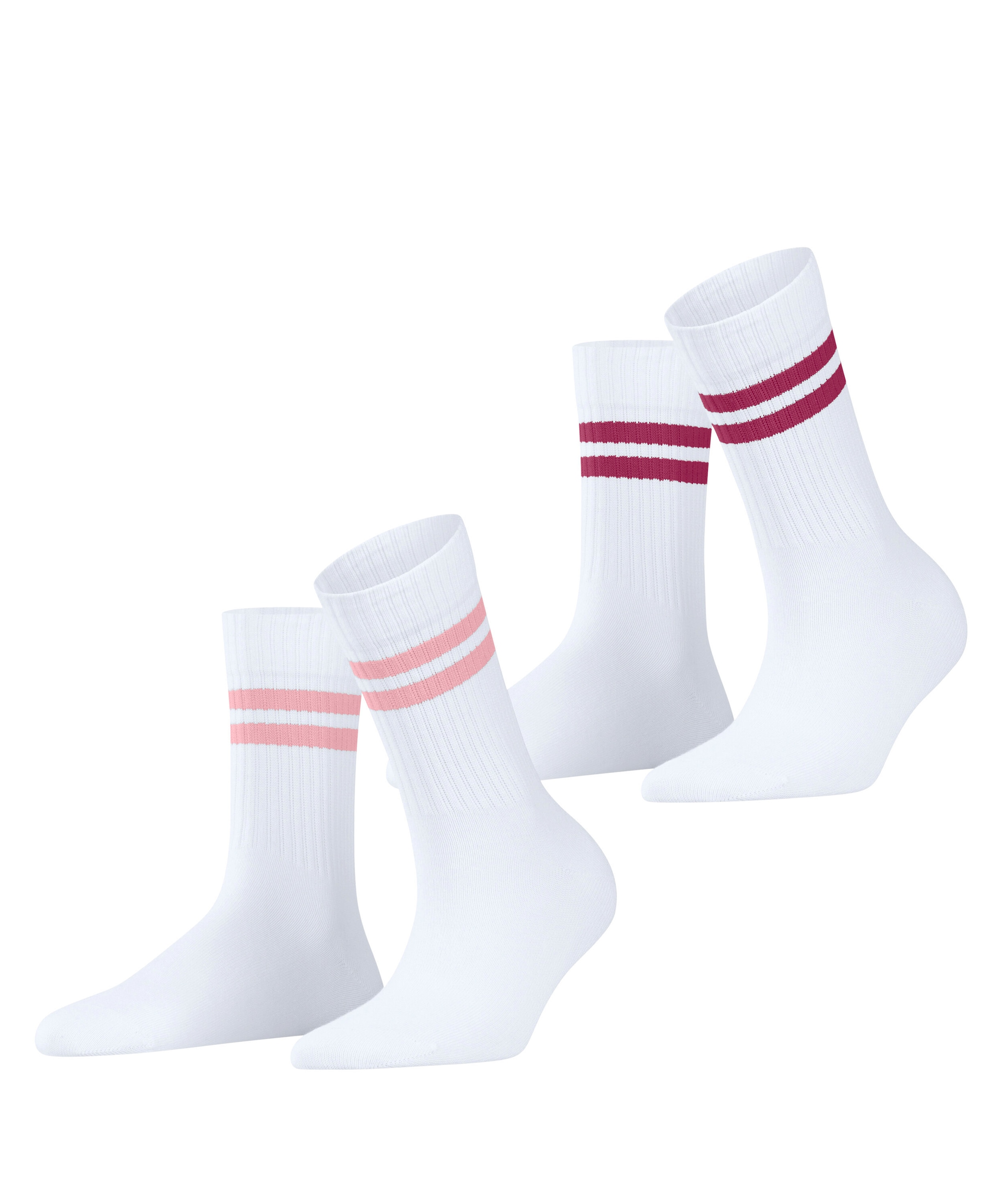Esprit "Tennis Stripe" 2 Paar, mit Kontraststreifen, sportliches Design, perfekte Passform