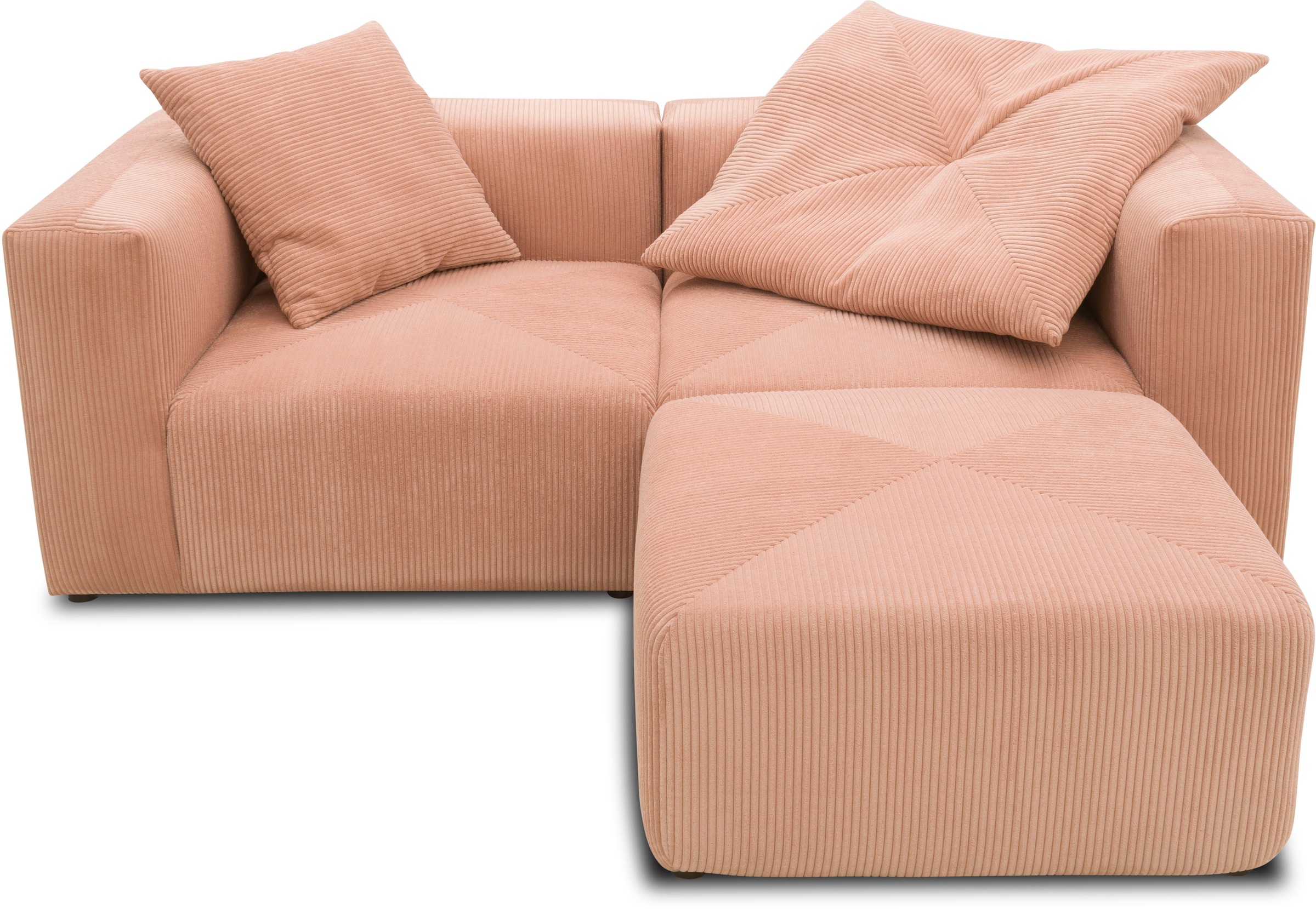 Home affaire Ecksofa "Gerrid L-Form" Cord, Modulsofa, bestehend aus 2 Eckel günstig online kaufen