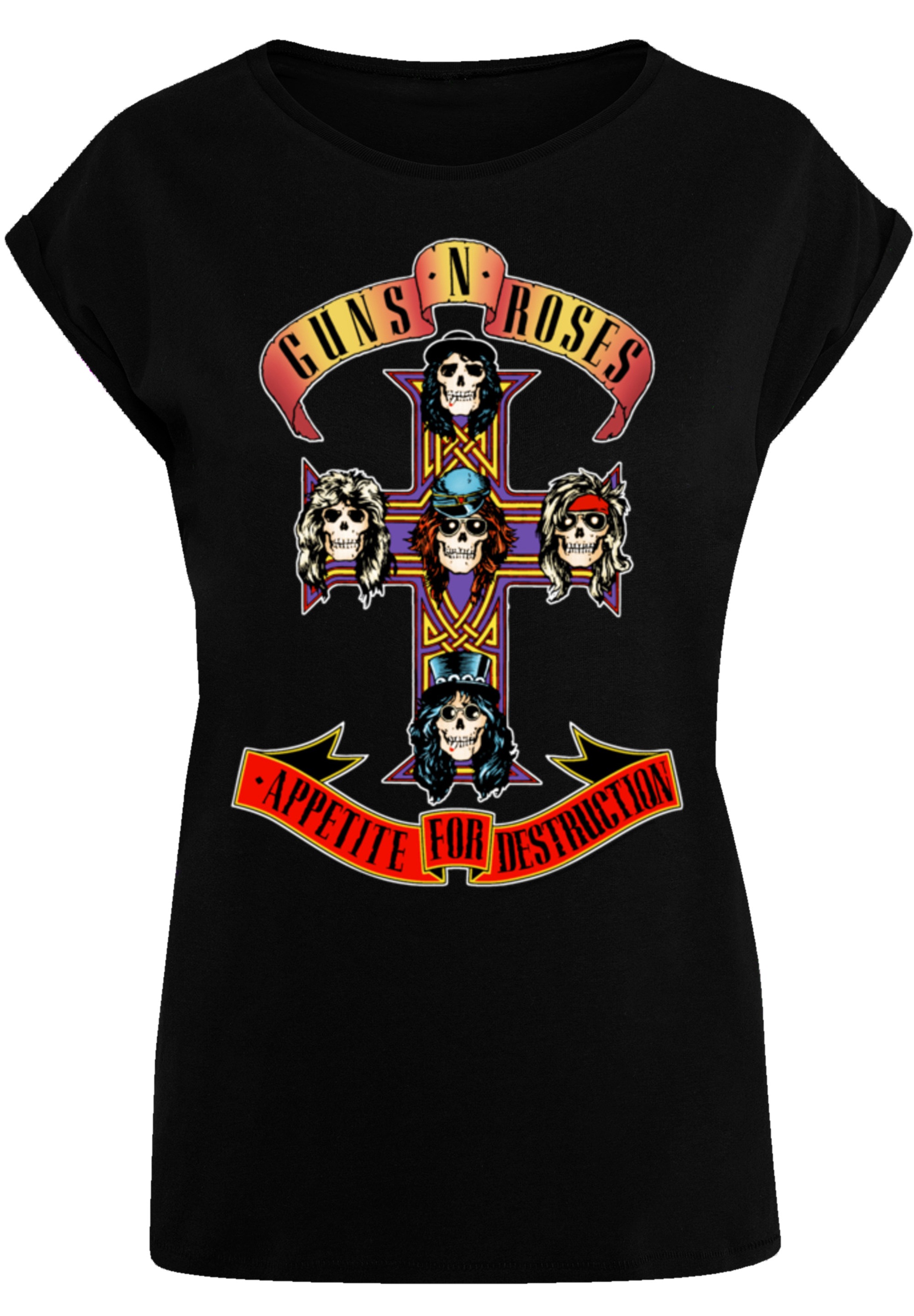 F4NT4STIC T-Shirt »Guns 'n' Roses Band Appetite For Destruction«, Print
