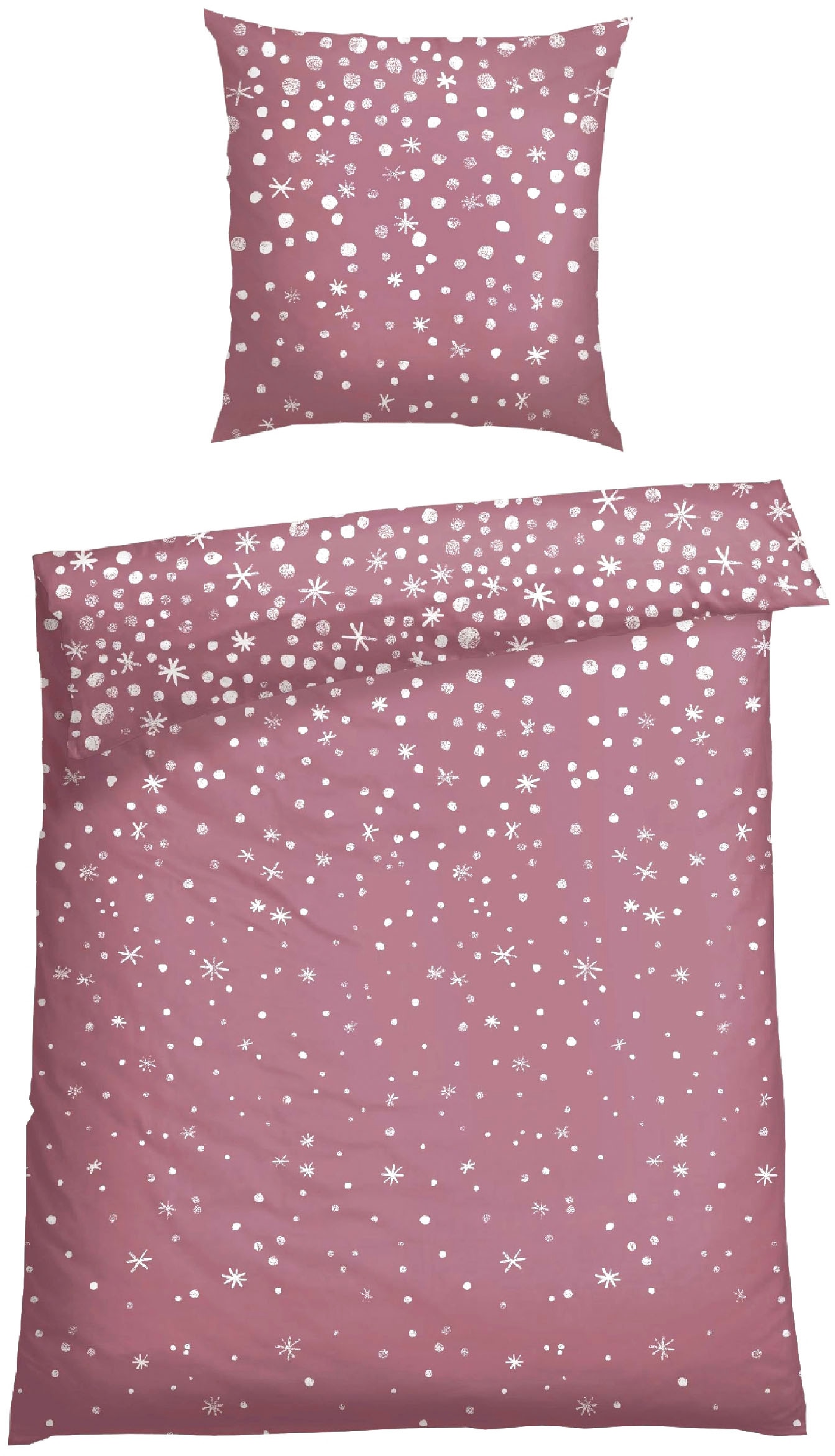 Bettwäsche »Runa aus weicher Baumwolle mit coolem Winter-Print«, MADE IN GREEN by...