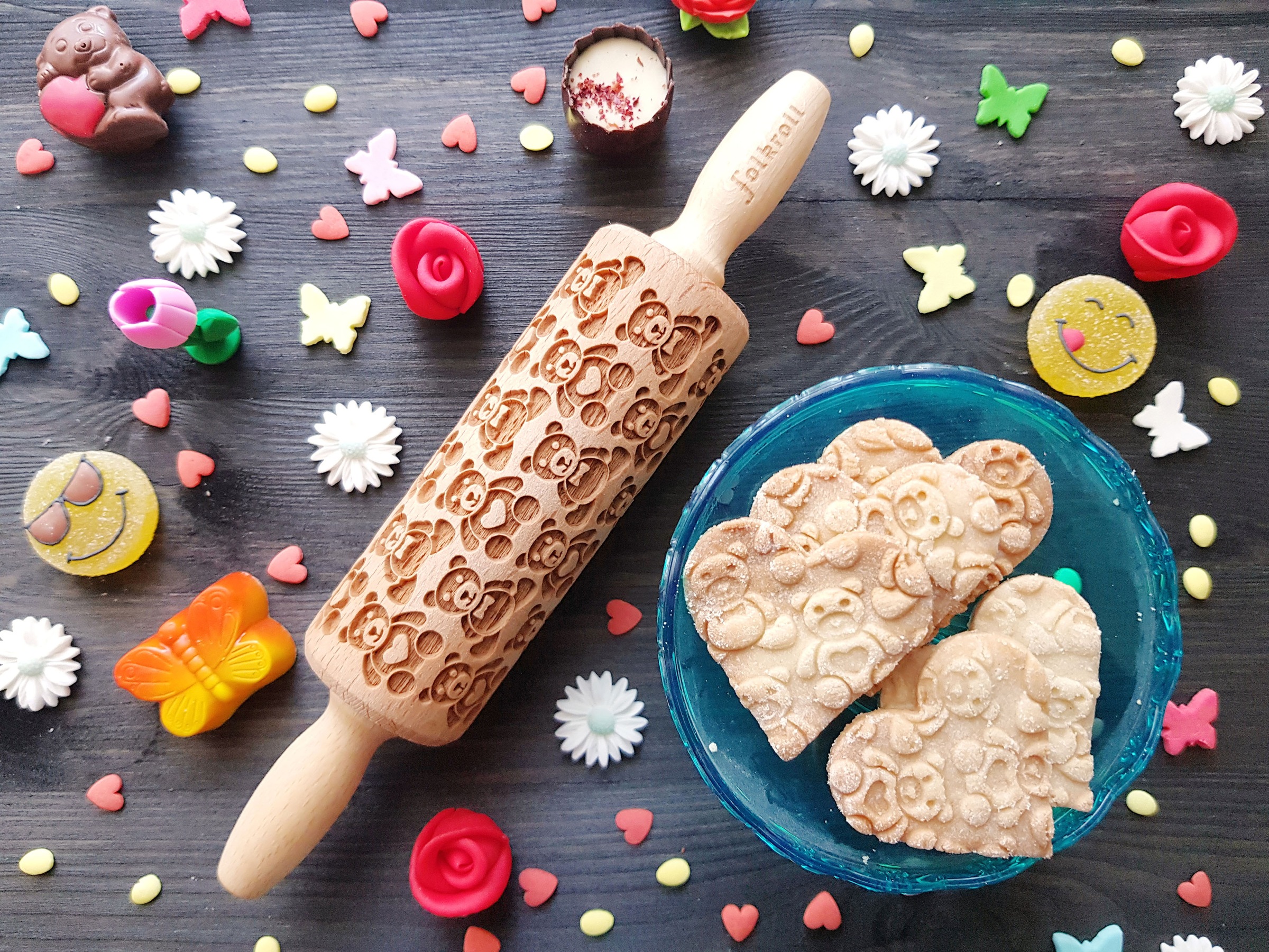 Thumbnail - folkroll Teigroller "3D-Motiv-Teigrolle" Teddybären