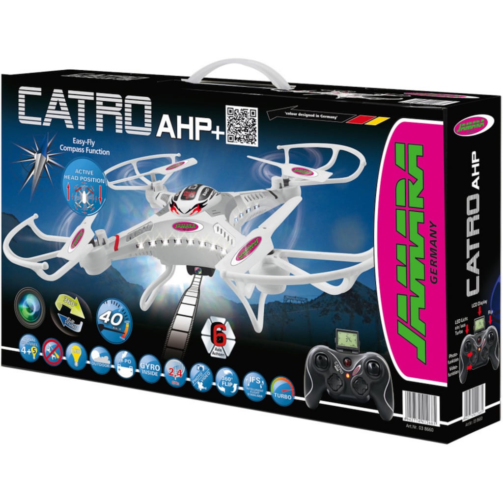 Jamara RC-Quadrocopter »Catro AHP+ 2,4GHz weiß«, mit HD Kamera