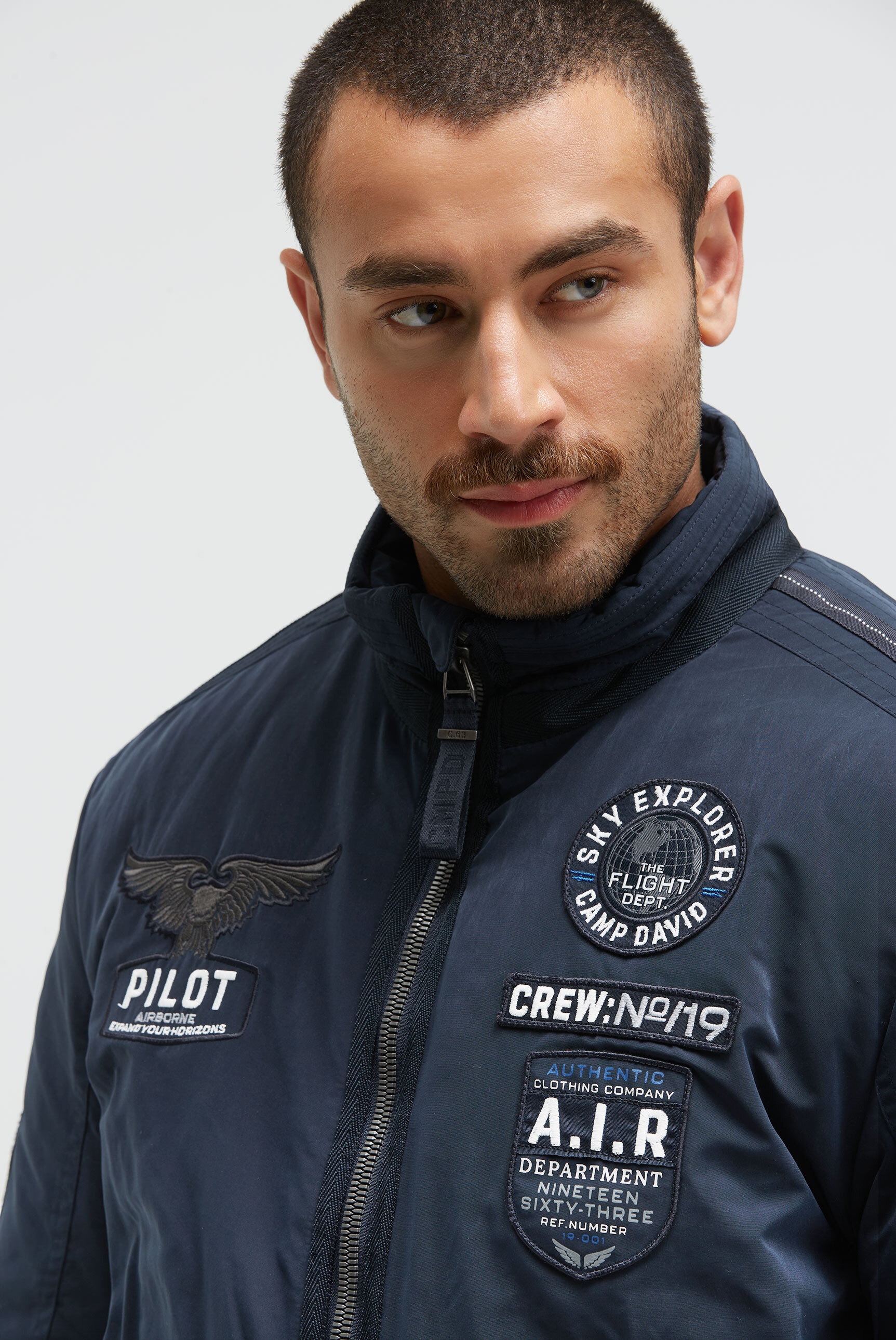 CAMP DAVID Outdoorjacke, ohne Kapuze, mit Ärmeltasche