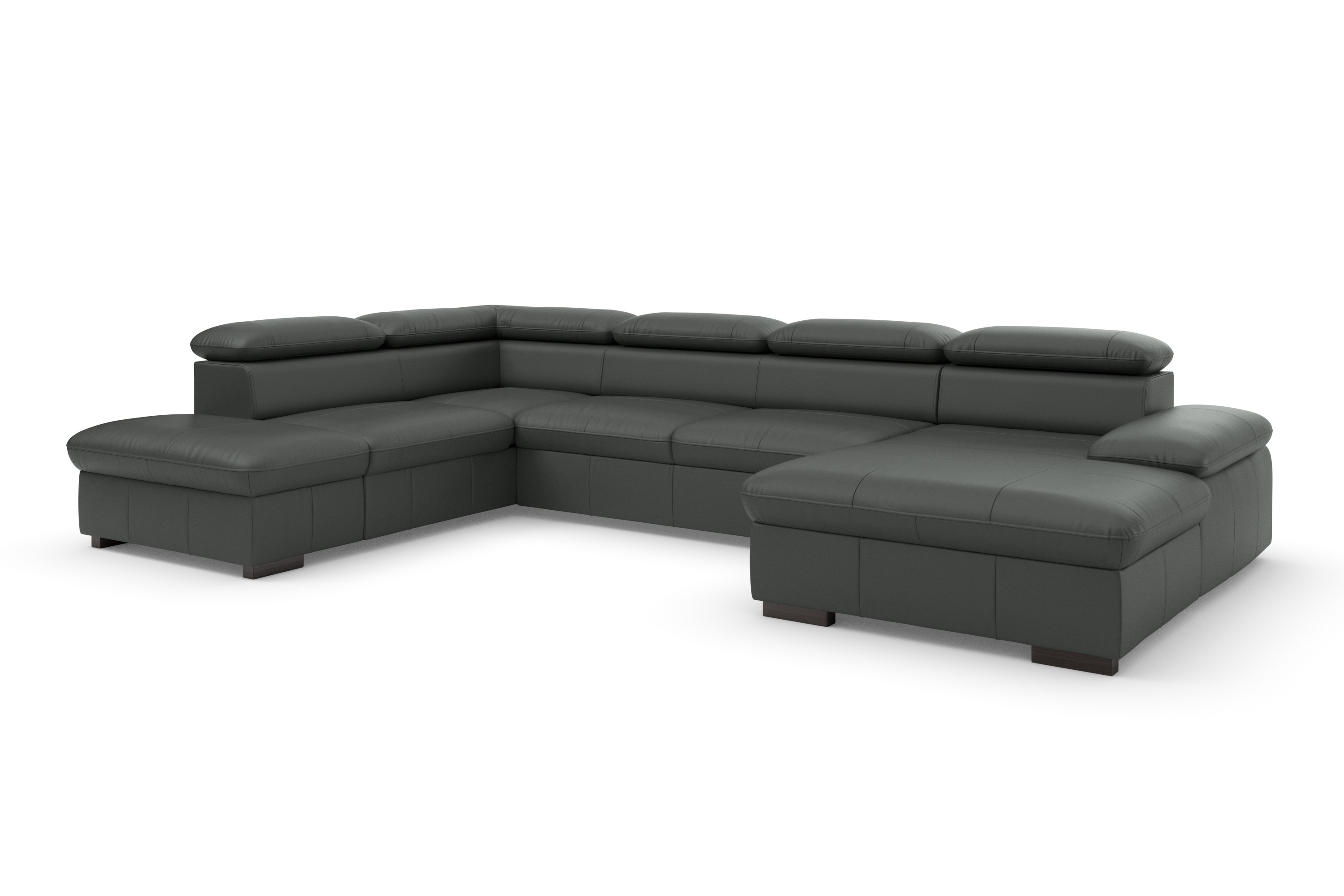 Thumbnail - Home affaire Wohnlandschaft "Alberto U-Form", mit Kopfteilverstellung, wahlweise mit Bettfunktion