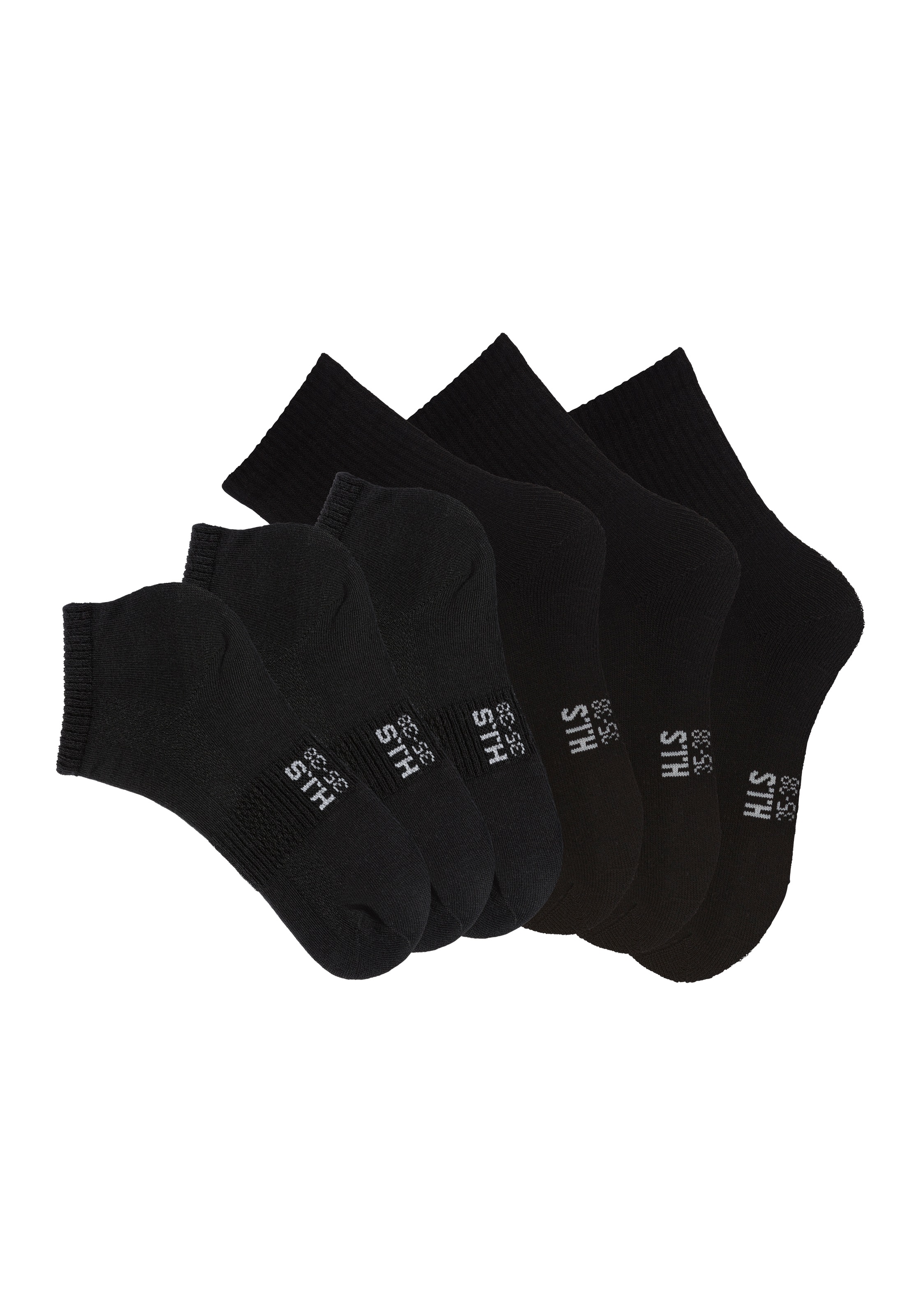 H.I.S Sportsocken, (Packung, 6 Paar), Fitness Pack mit zwei Längen in einer günstig online kaufen