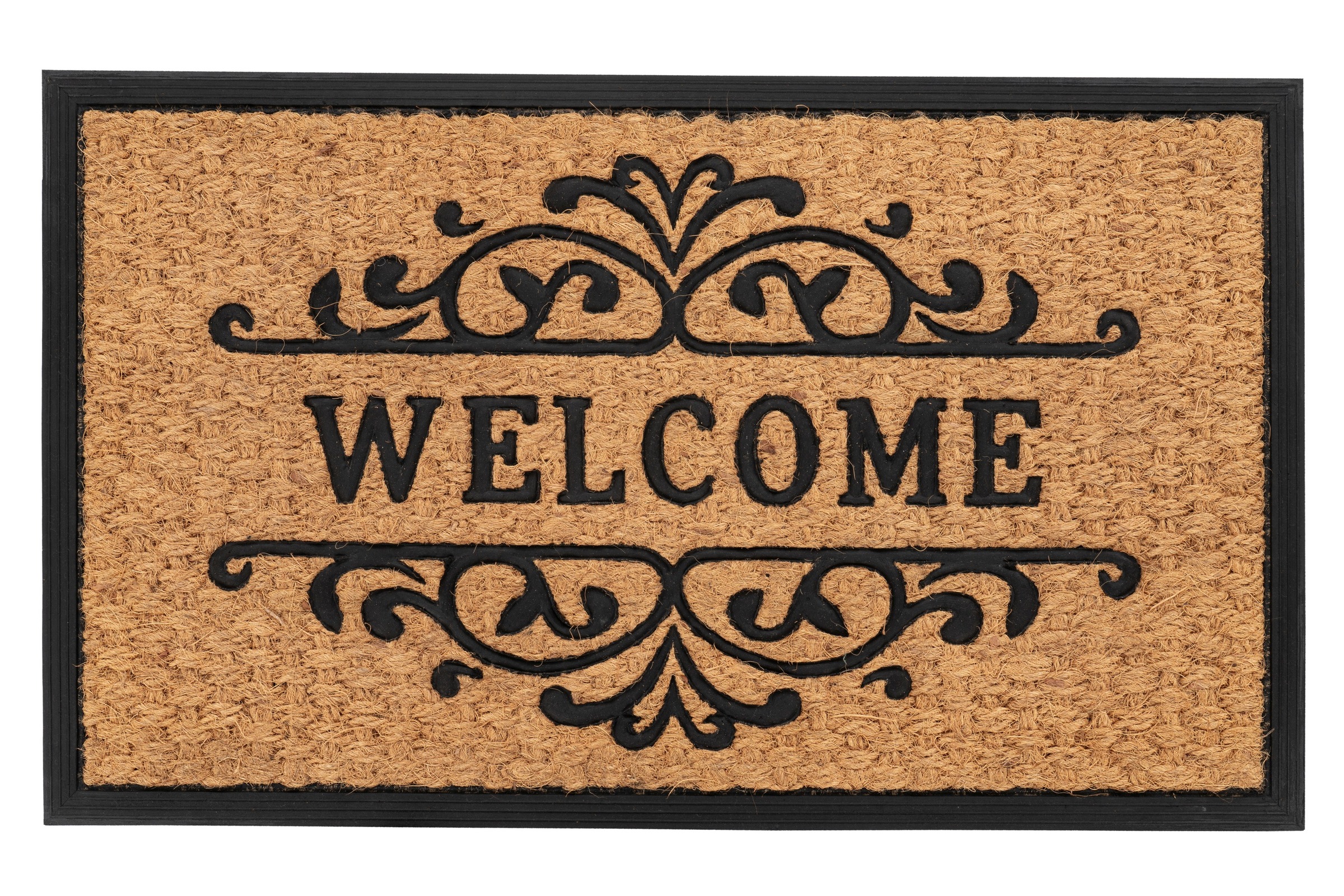 Kayoom Fußmatte "Entry 225" rechteckig 11 mm Höhe Türmatte, Kokos Gummi, Ei günstig online kaufen