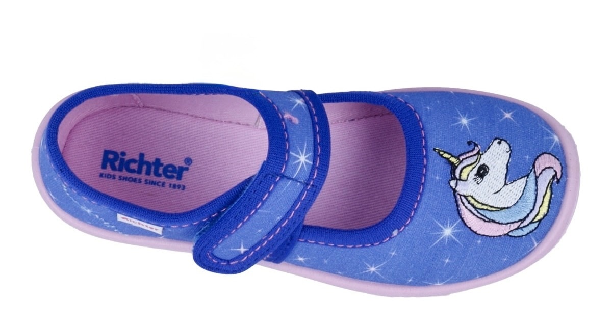 Richter Hausschuh »Mia WMS: Mittel«, Kindergartenschuhe mit WMS, Größenschablone zum Download