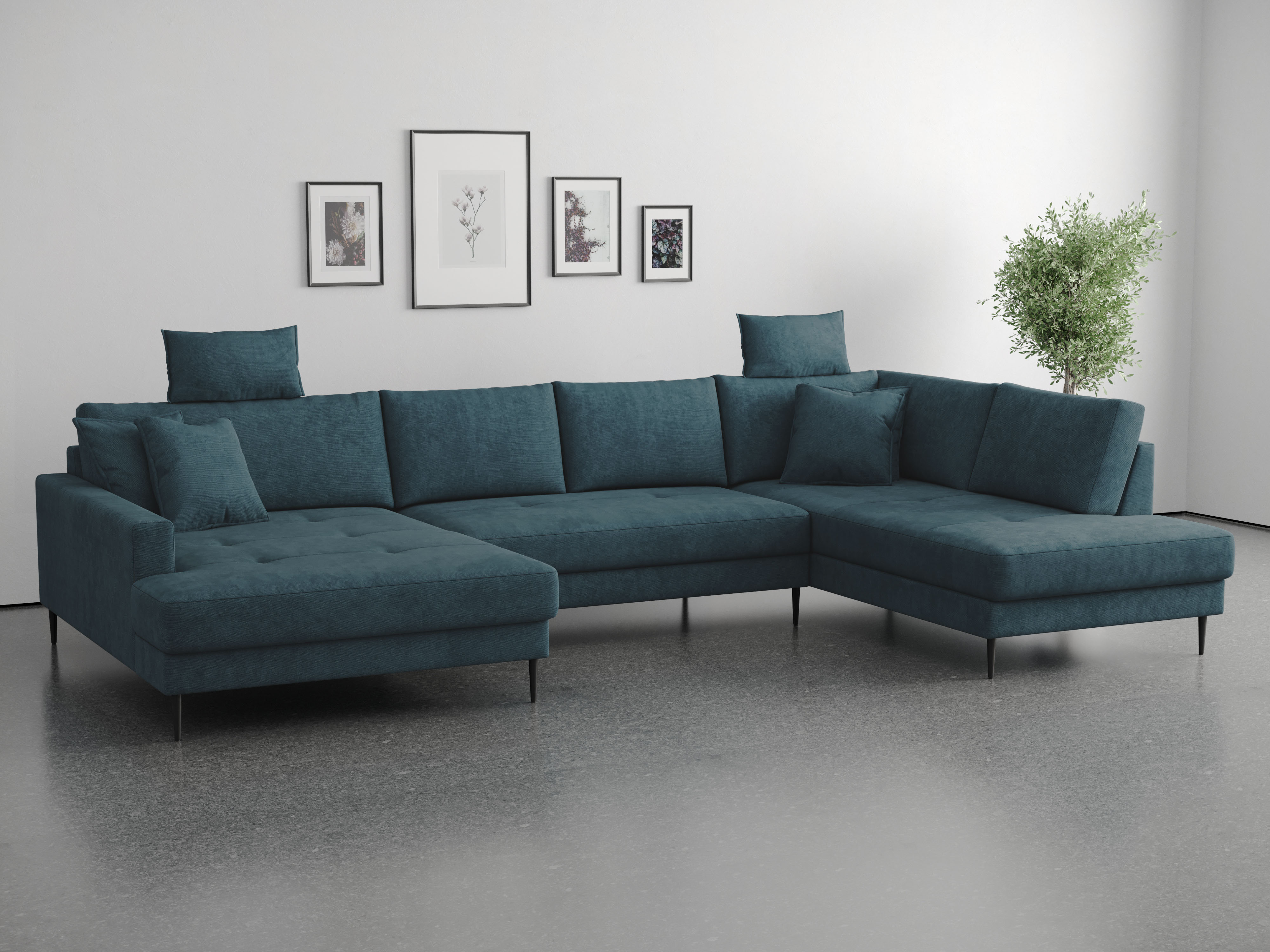 OTTO home Wohnlandschaft "Summer" U-Form, B: 360cm in Cord & Struktur