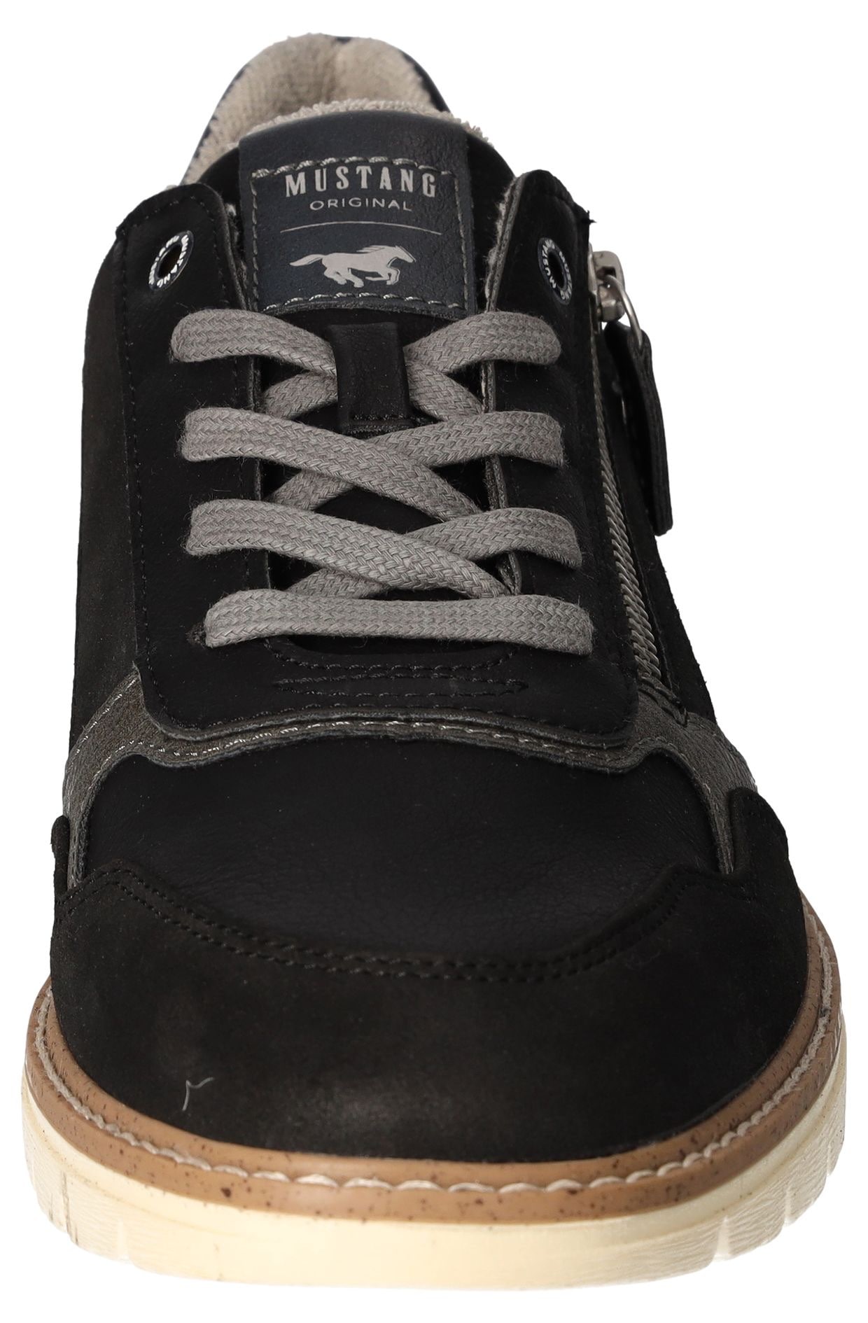 Mustang Shoes Schnürschuh, mit Reißverschluss, Freizeitschuh, Halbschuh, Schnürschuh