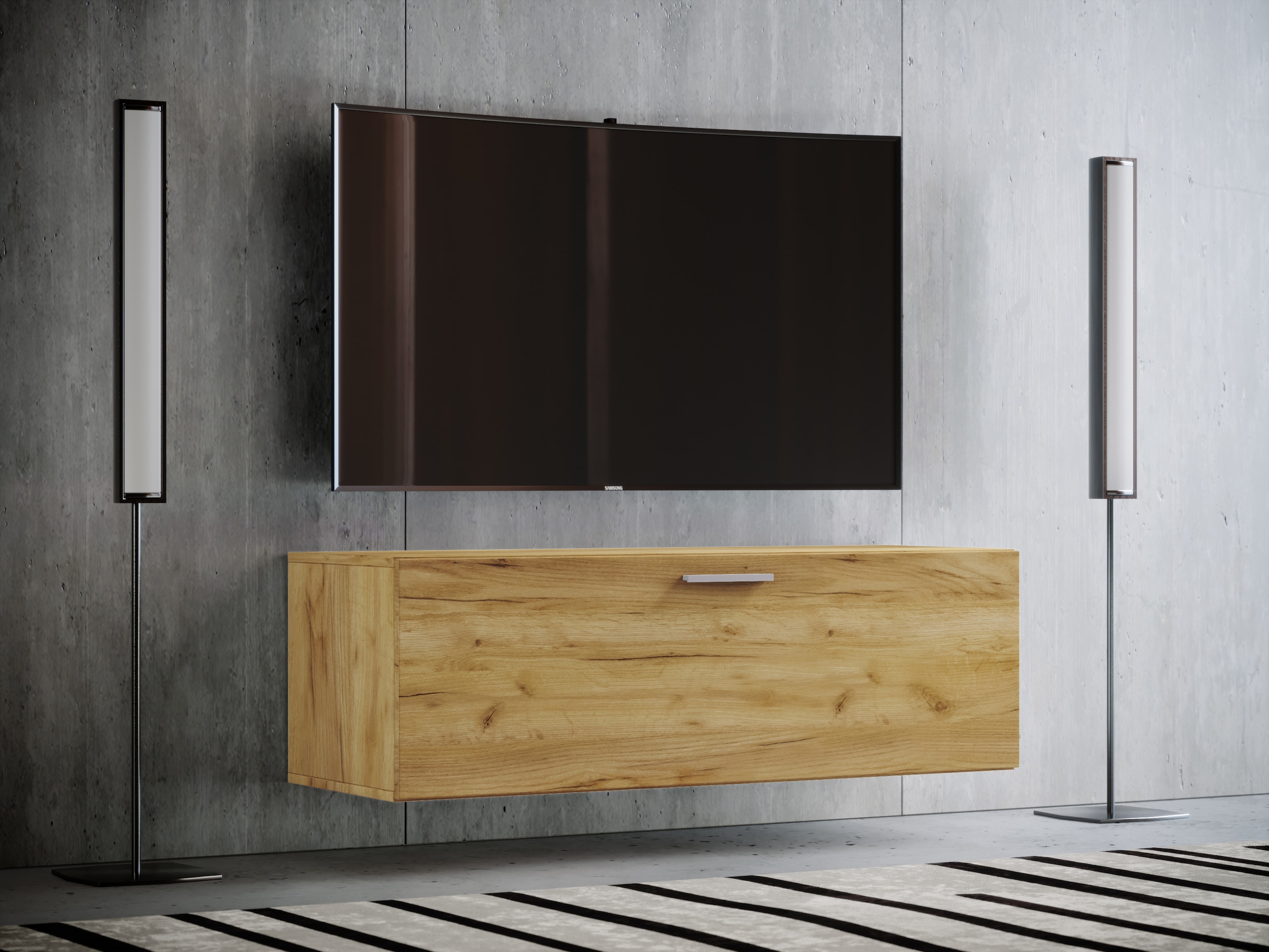 VCM Wohnzimmertisch »TV Wand Hänge Lowboard Fernsehschrank Fernso M«