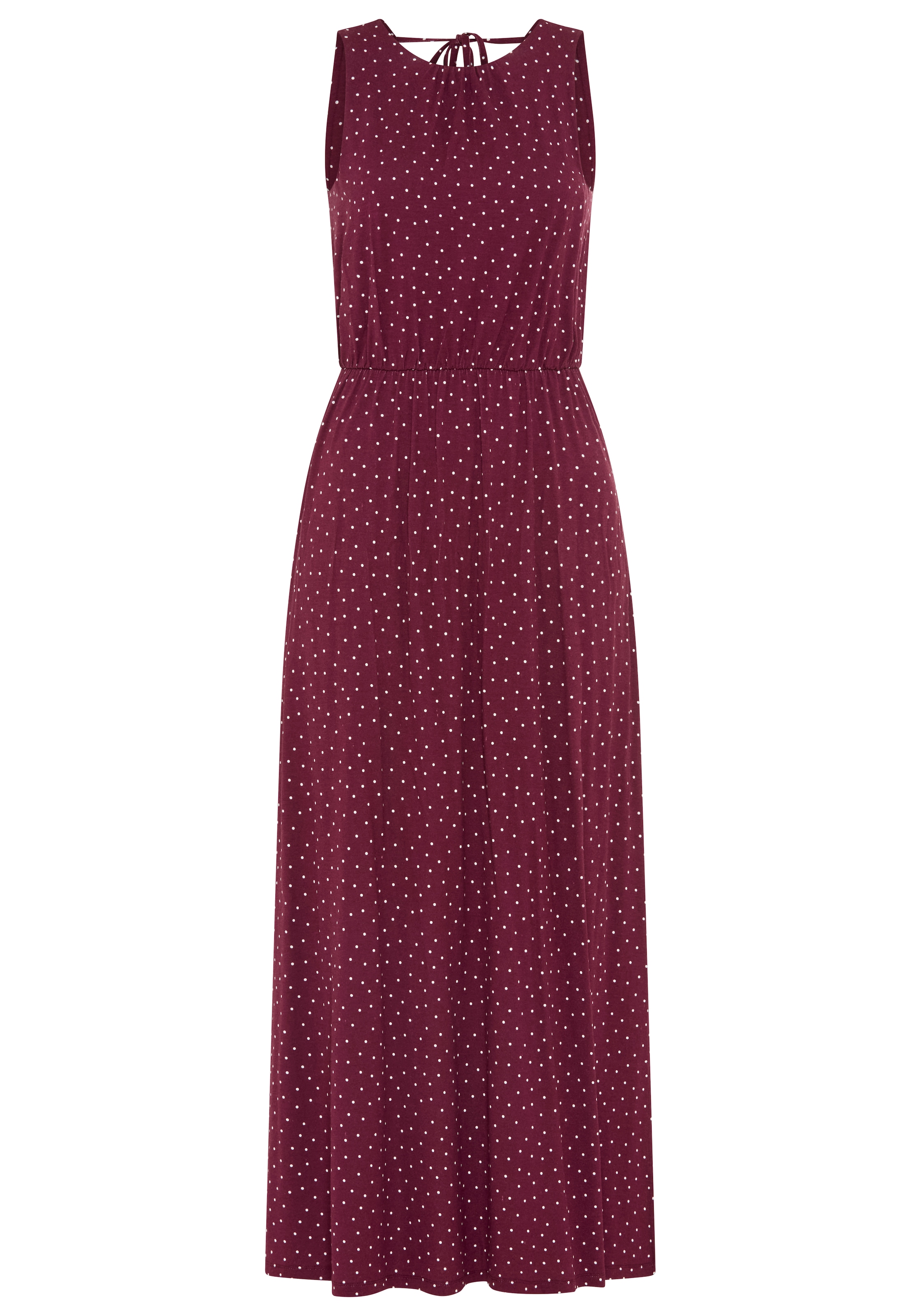 Laura Scott Sommerkleid bodennah geschnitten, aus Single Jersey, geblümt oder gepunktet