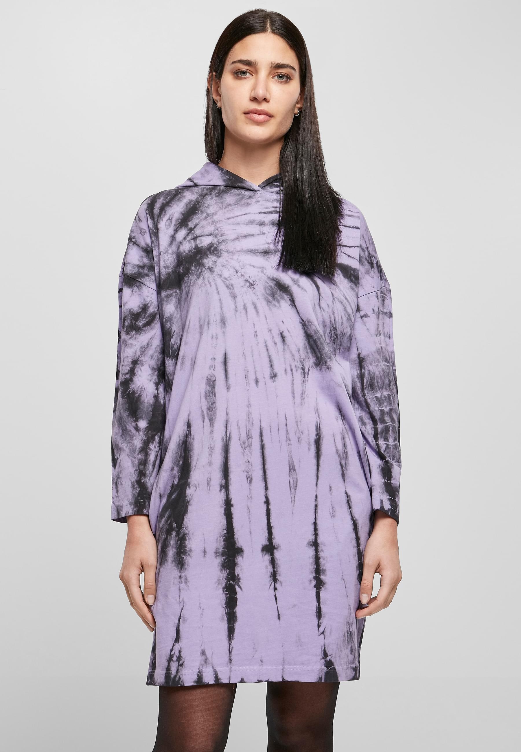 URBAN CLASSICS Shirtkleid »Urban Classics Damen Ladies Oversized Tie Dye Hoody Dress«, (1 tlg.)