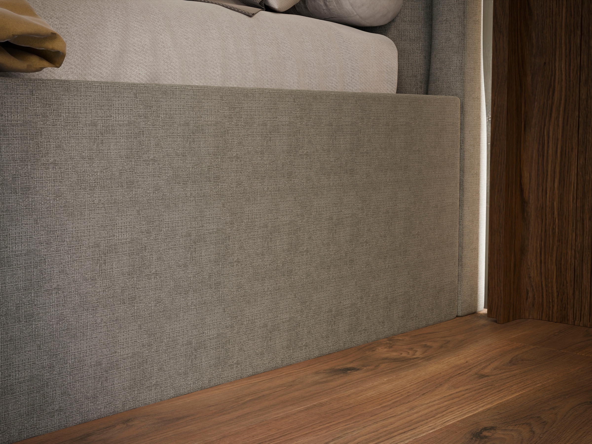 FORTE Polsterbett »LATIS erhältlich in den Breiten 140cm, 160cm & 180cm, inkl. Bettkasten« erhältlich in verschiedenen Farben