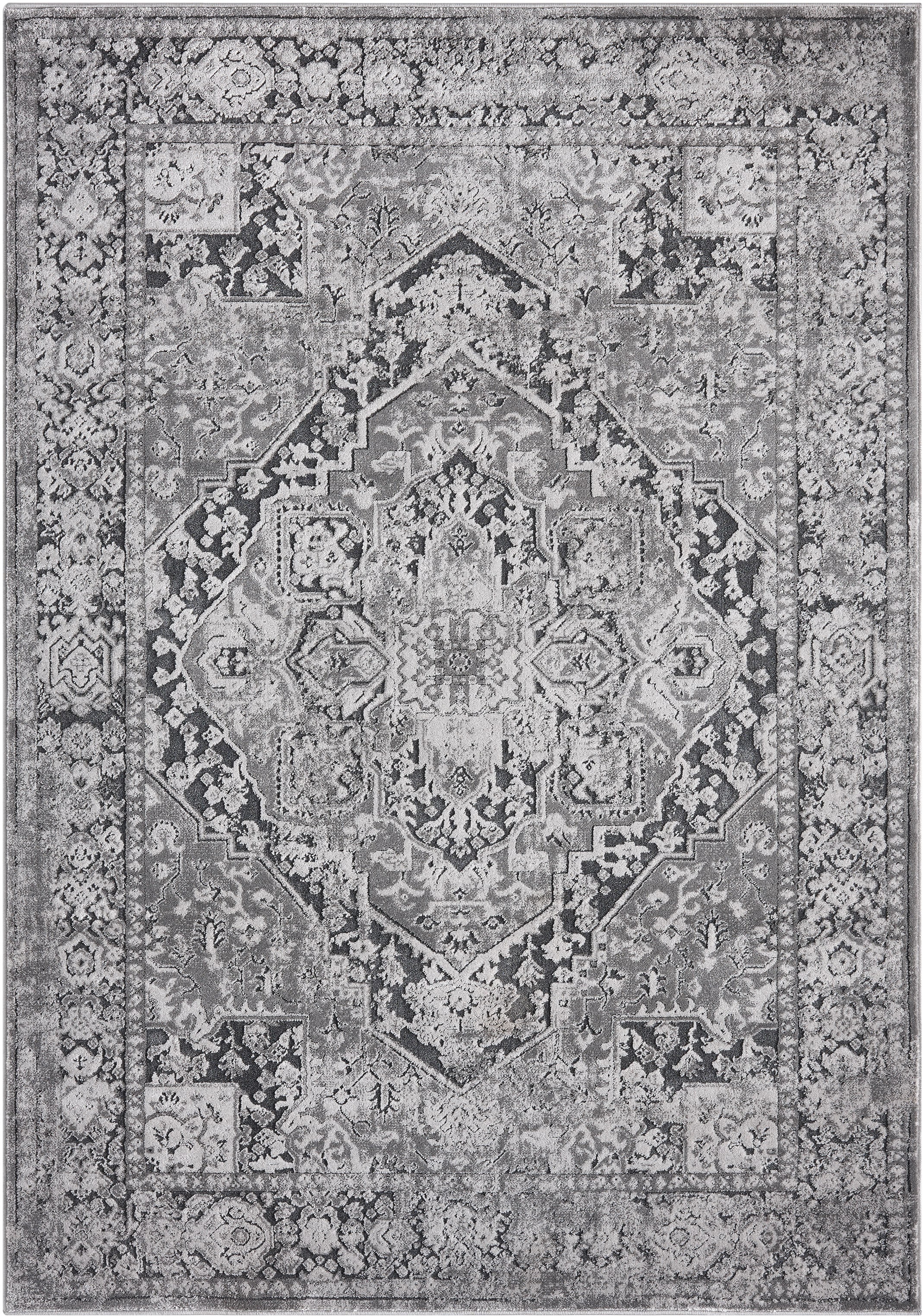 my home Teppich »Kylan, Hoch-Tief-Struktur, dezenter Glanz« rechteckig 9 mm Höhe dezenter Glanz, Schrumpf-Garn-Effekt, im Vintage-Look, dichte Qualität