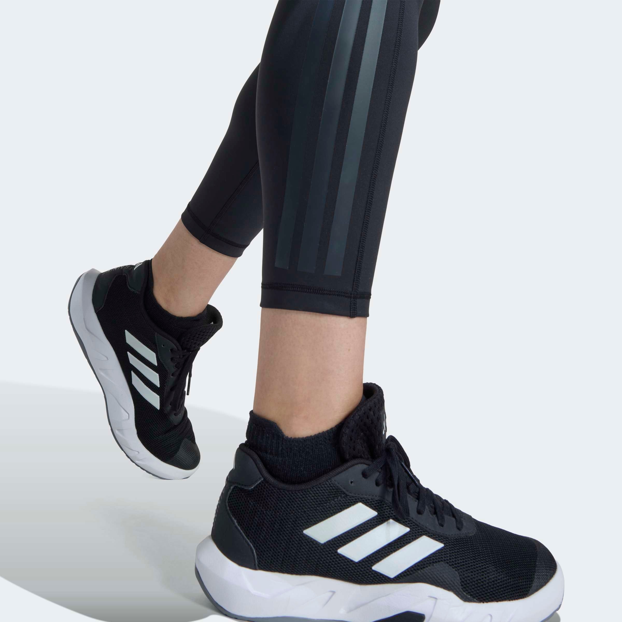 adidas Performance Trainingstights »OPTIME WORKOUT 3-STREIFEN 7/8 LEGGINGS – GROSSE GRÖSSEN«
