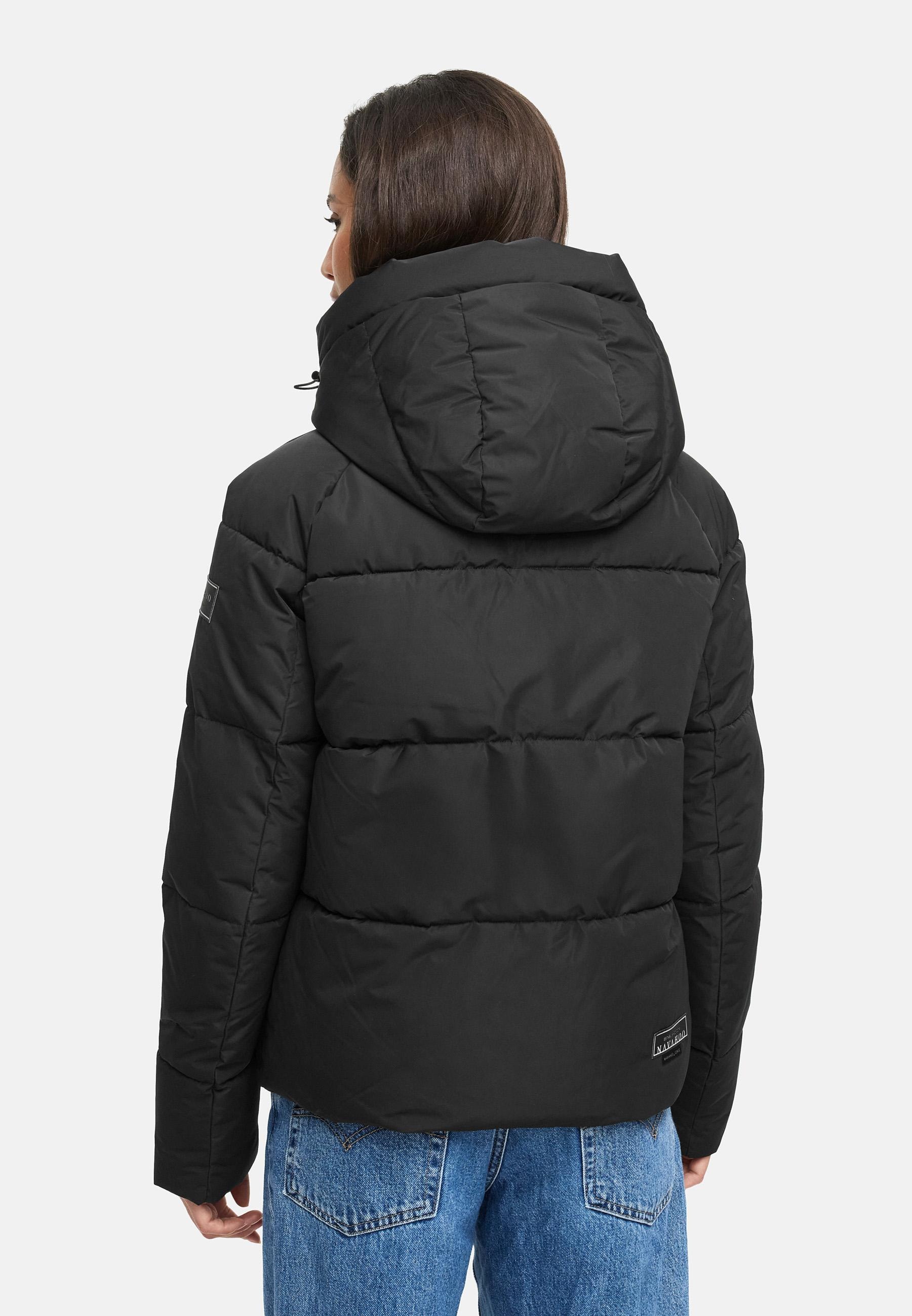 Navahoo Steppjacke »Frostherz XIV«, mit Kapuze, Kurze gesteppte Damen Winterjacke mit abnehmbarer Kapuze