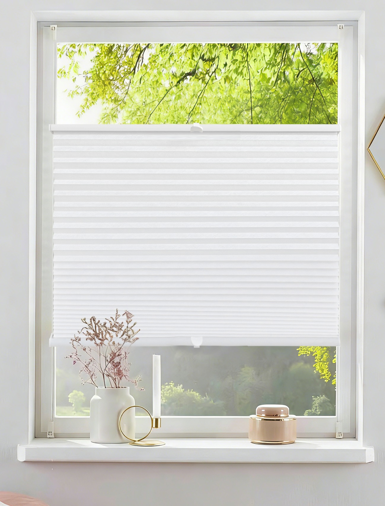 OTTO home Plissee "LORRANA" Lichtschutz ohne Bohren verspannt Fixmaß, moder günstig online kaufen