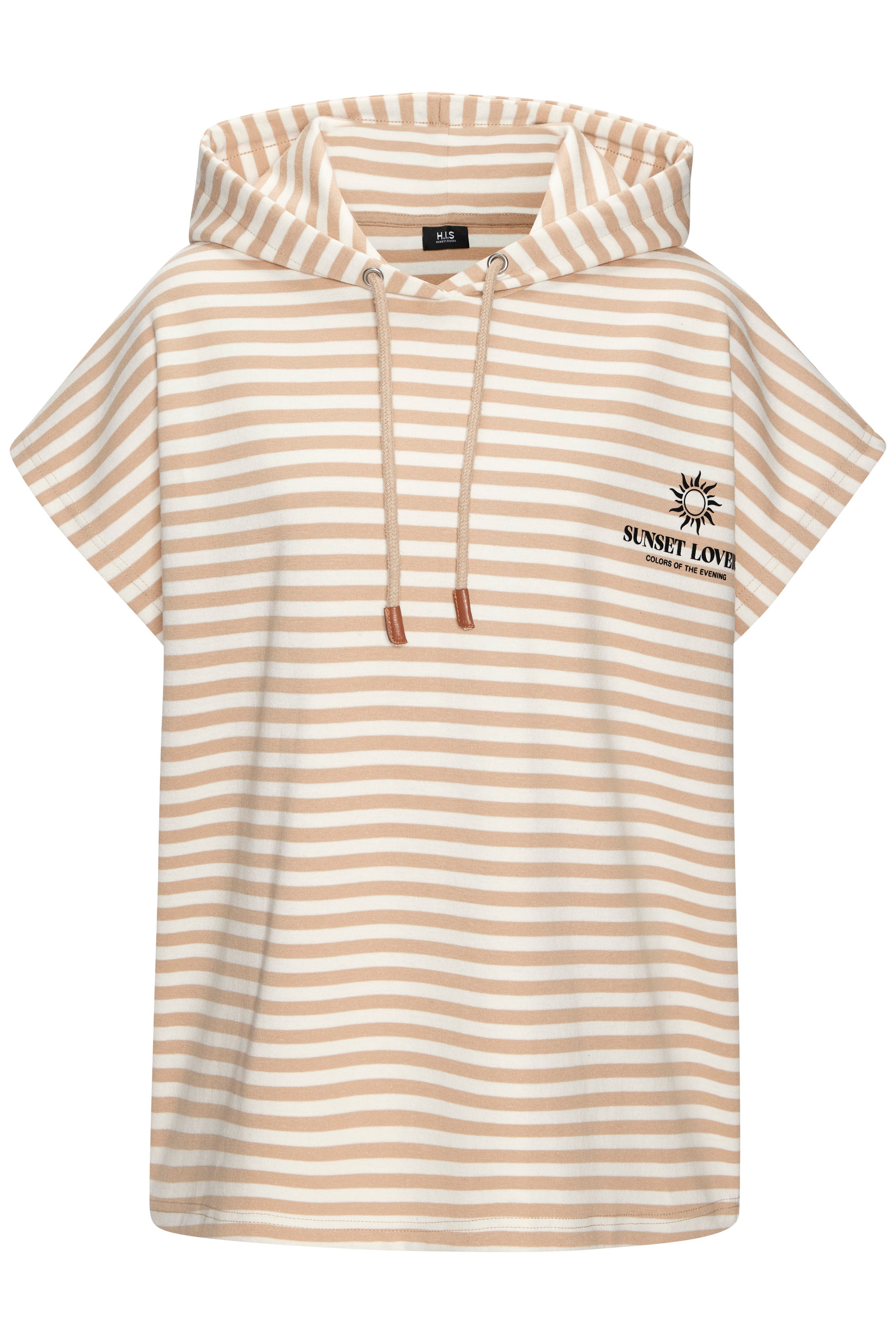 H.I.S Kapuzenshirt mit Kordelzug und weitem Armausschnitt, Loungewear günstig online kaufen