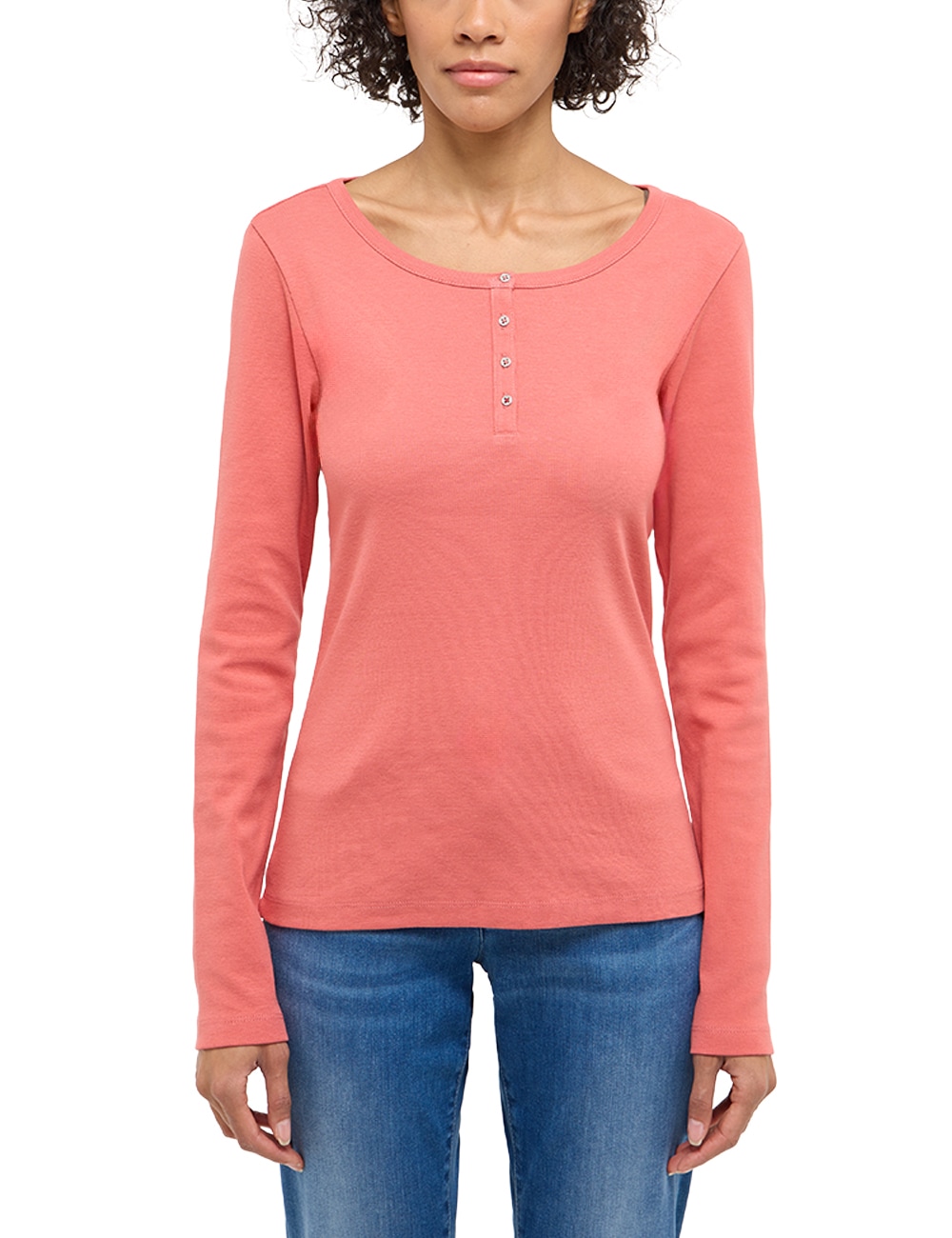 MUSTANG Langarmshirt "Damen Style Hope" günstig online kaufen